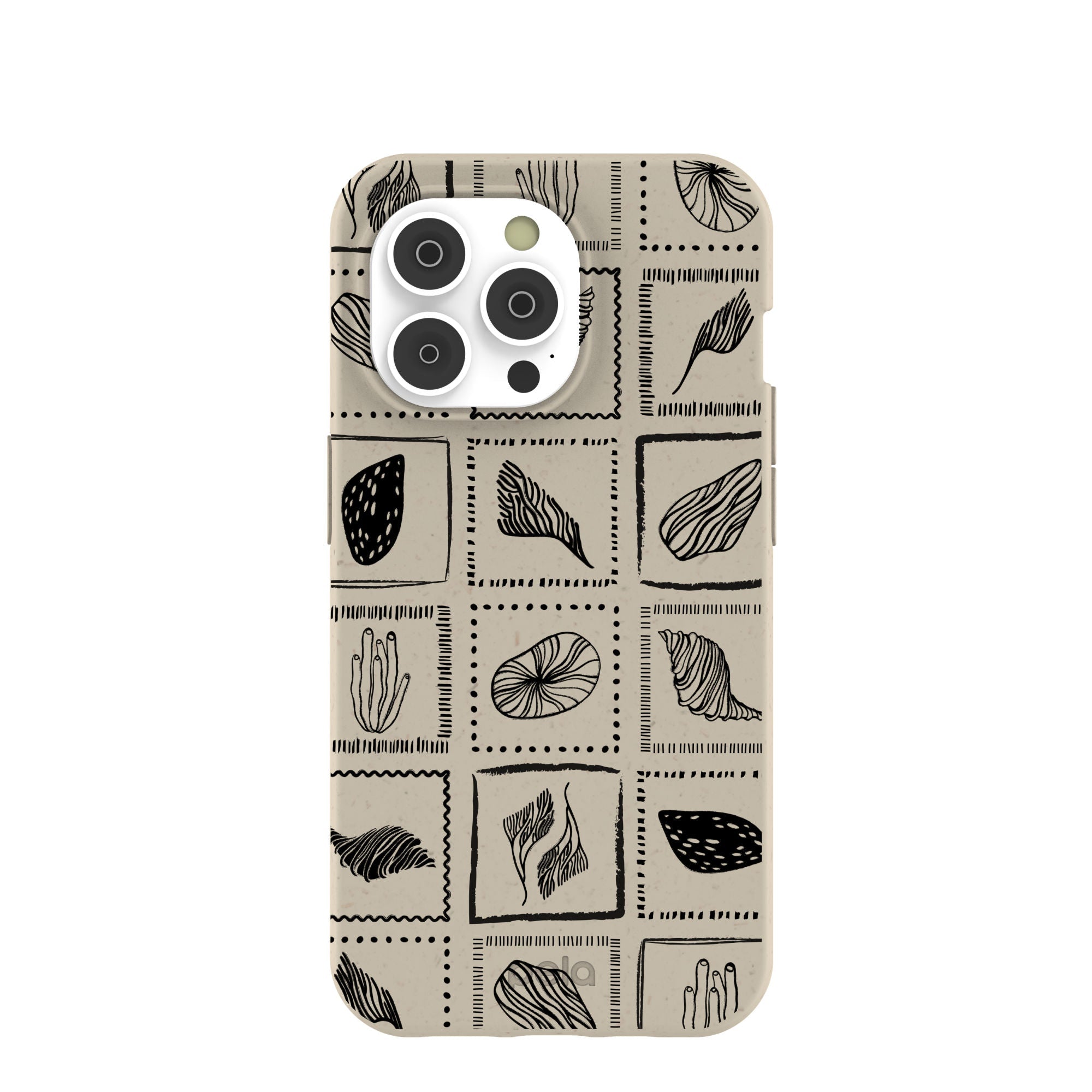London Fog Coral Tiles iPhone 14 Pro Case Refurbished - Pela Case refurbished available on Cerqular