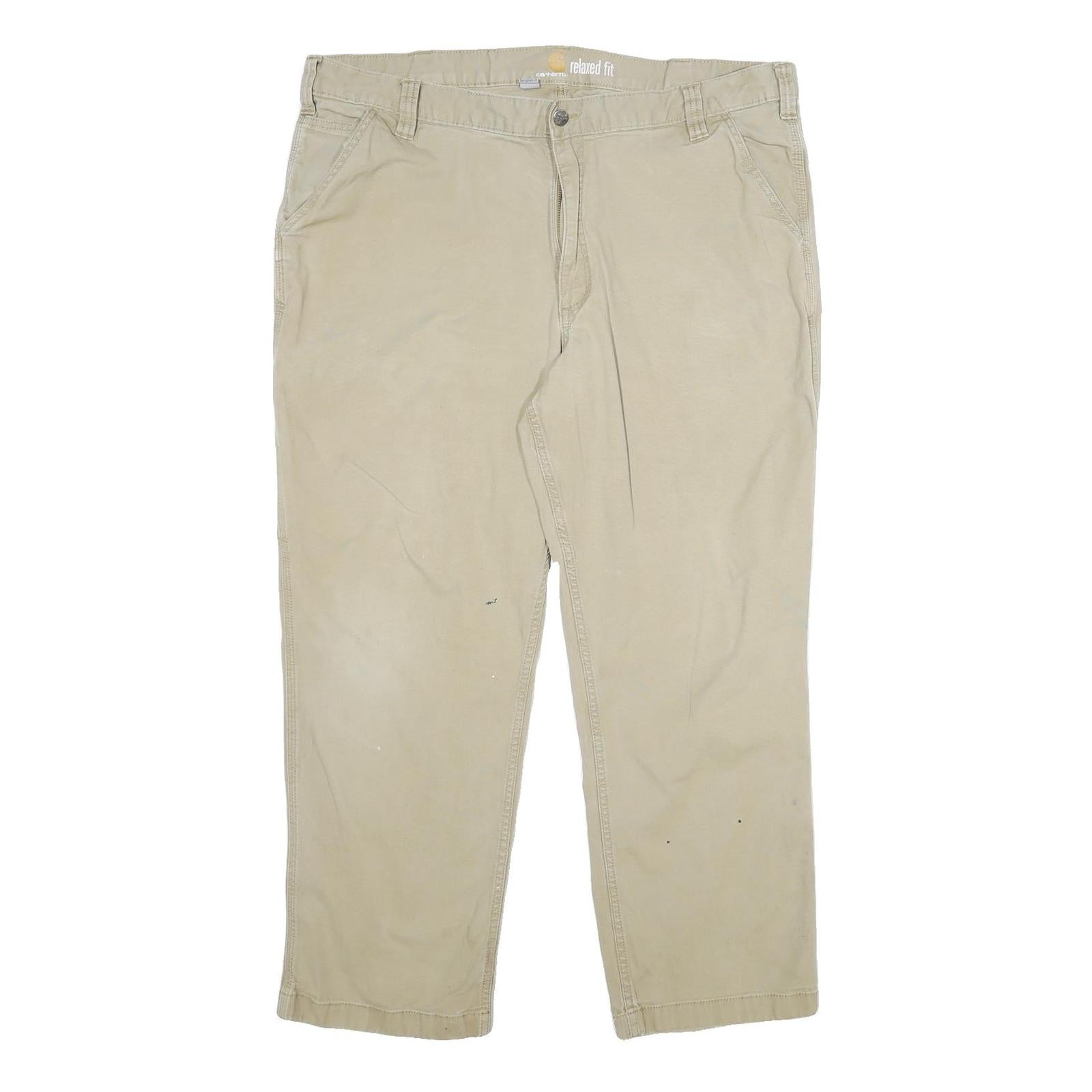 Buy CARHARTT Mens Cotton Blend Beige Relaxed Fit Straight Trousers W42 L30 Workwear Refurbished - $49.39 CARHARTT Mens Cotton Blend Beige Relaxed Fit Straight Trousers W42 L30 Workwear Refurbished - N/A refurbished available on Cerqular
