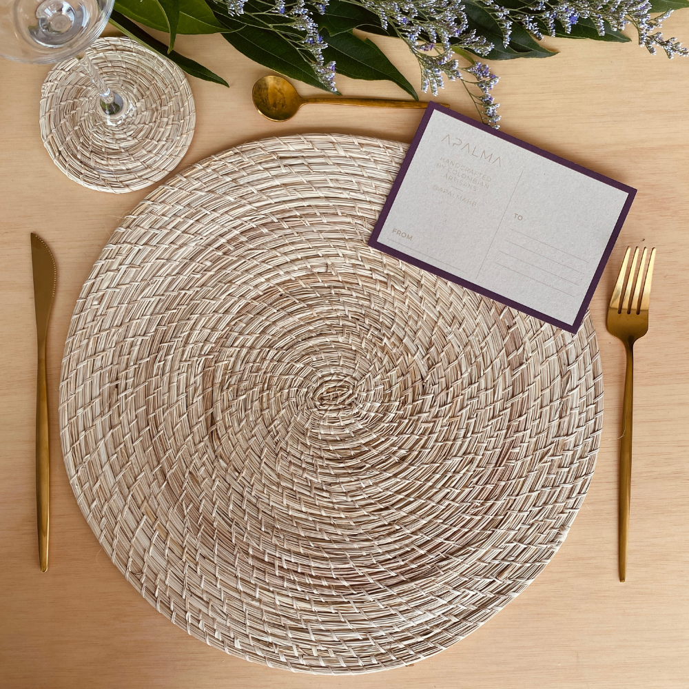 Placemat & Coaster - Pack of 6 - Table Decor Refurbished - Apalma Handmade refurbished available on Cerqular