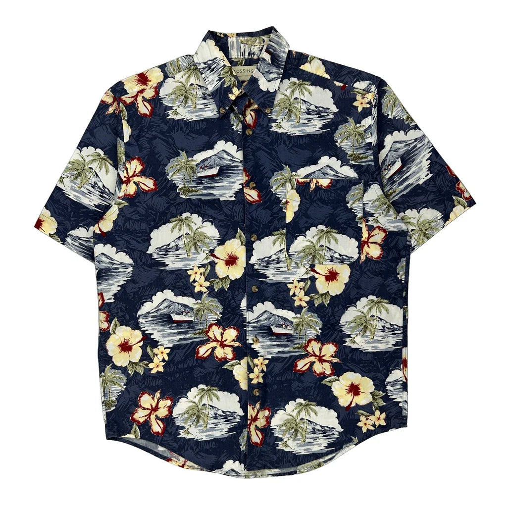 Buy Crossings Floral Hawaiian Shirt - Small Multicoloured Cotton Refurbished - $62.63 Crossings Floral Hawaiian Shirt - Small Multicoloured Cotton Refurbished - Thrifted (note: this is a term often used to describe second- refurbished available on Cerqular