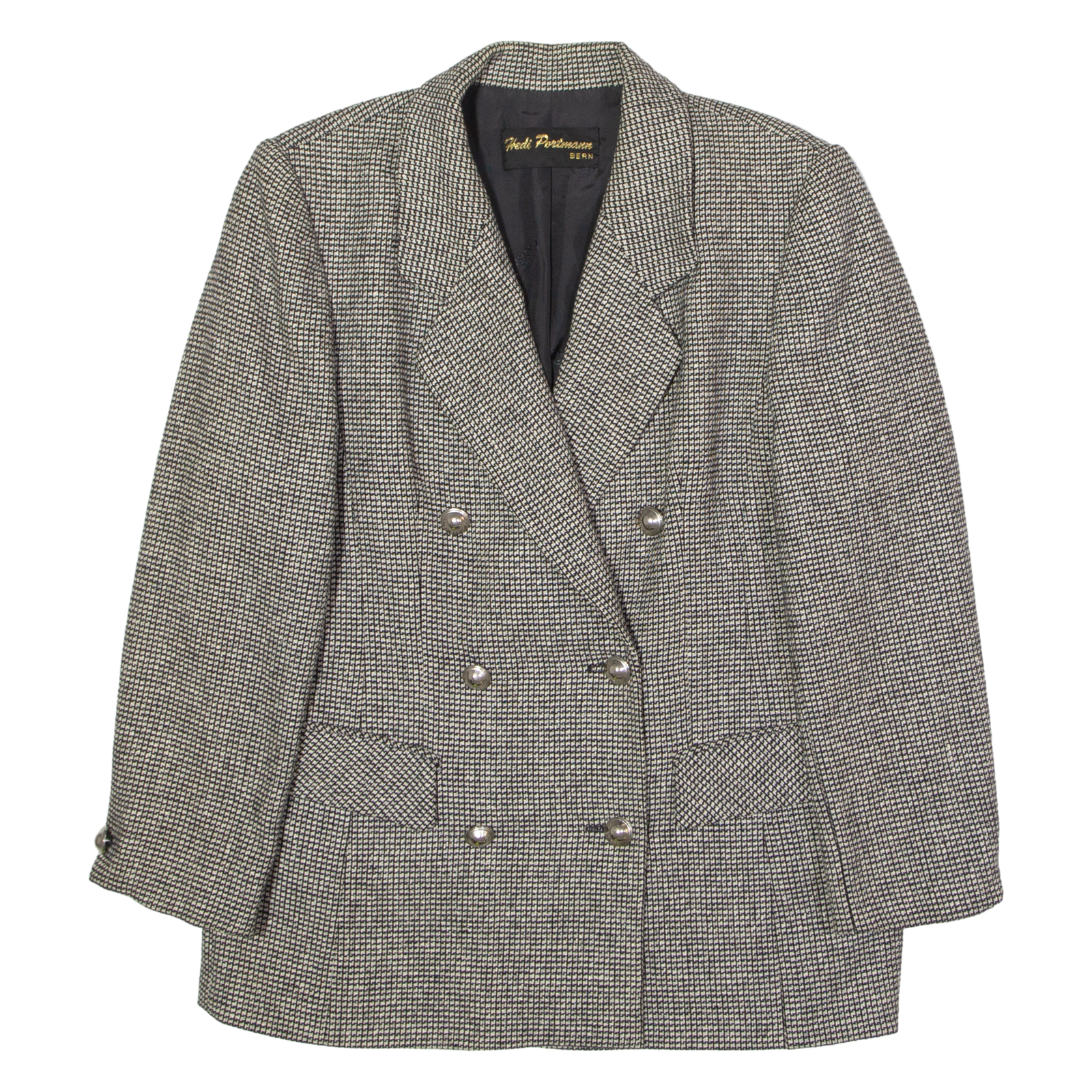 Buy HEDI PORTMAN Womens Blazer Jacket Grey Knit Wool 90s Houndstooth UK 10 Refurbished - $46.79 HEDI PORTMAN Womens Blazer Jacket Grey Knit Wool 90s Houndstooth UK 10 Refurbished - N/A refurbished available on Cerqular