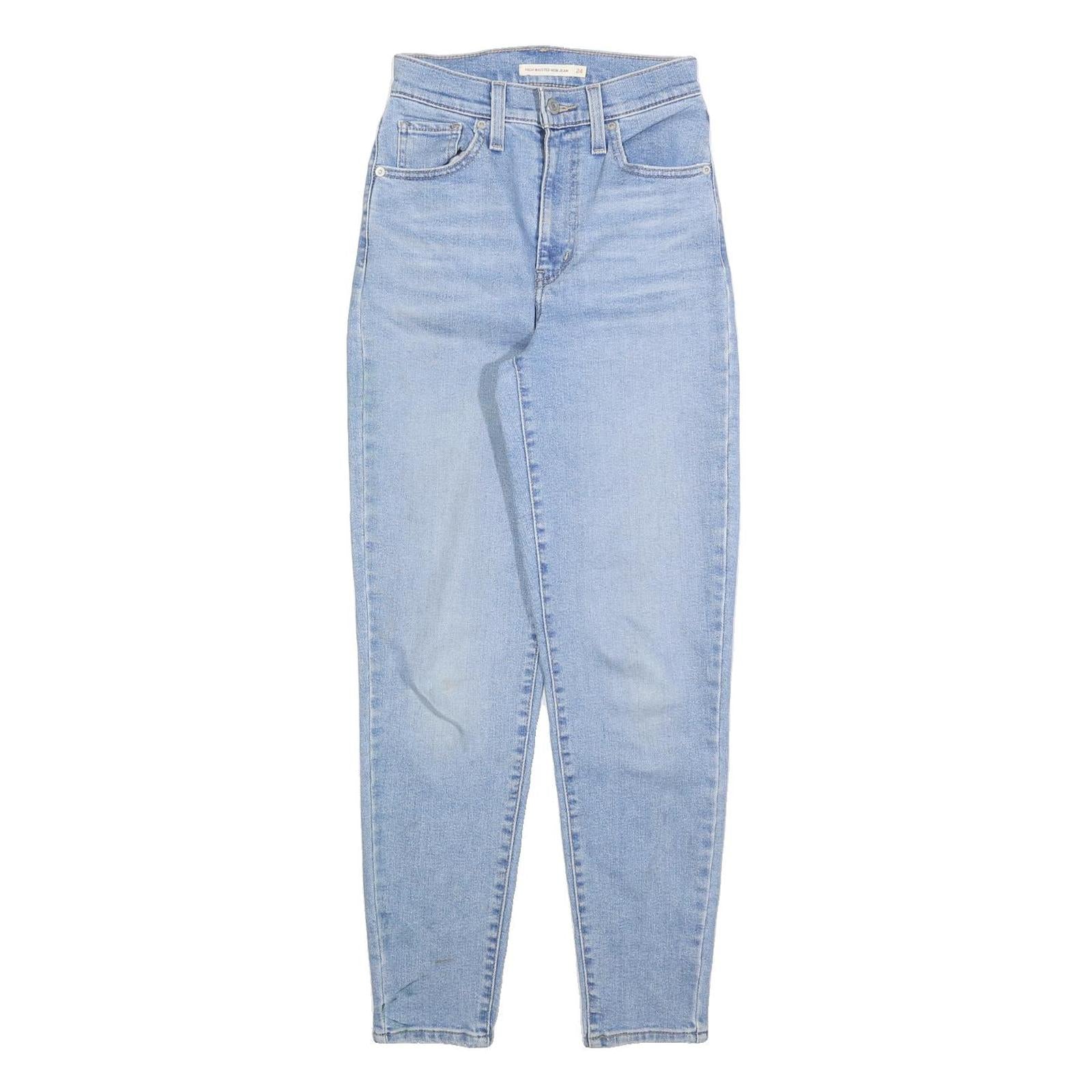 LEVI'S Womens Jeans Blue Slim Skinny Denim Light W24 L28 Zip Cotton Blend Refurbished - N/A refurbished available on Cerqular