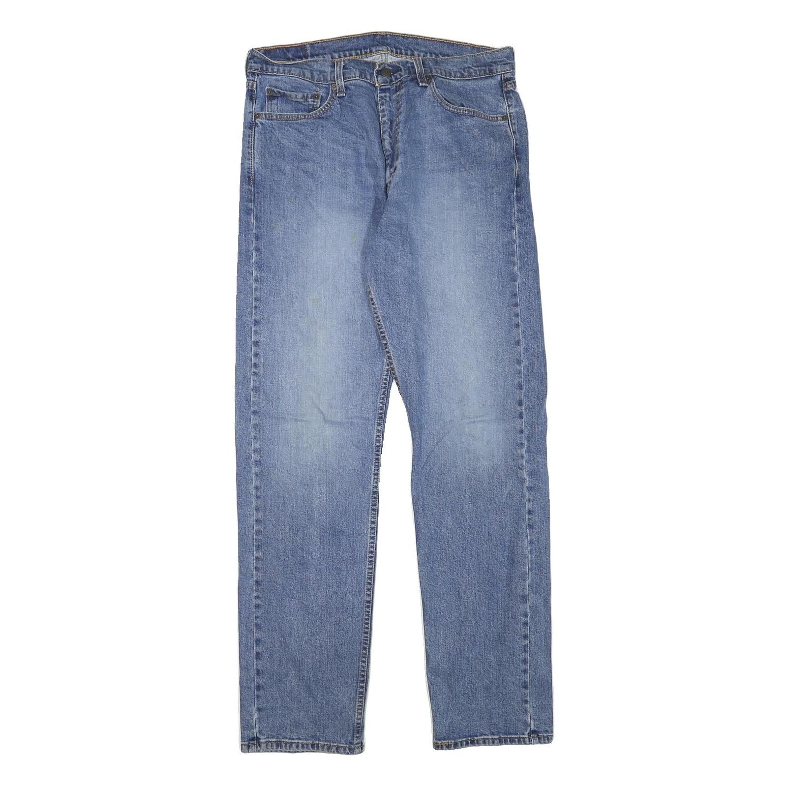 LEVI'S Mens Regular Blue Denim Classic Fit Jeans W33 L32 Zip Closure Refurbished - N/A refurbished available on Cerqular