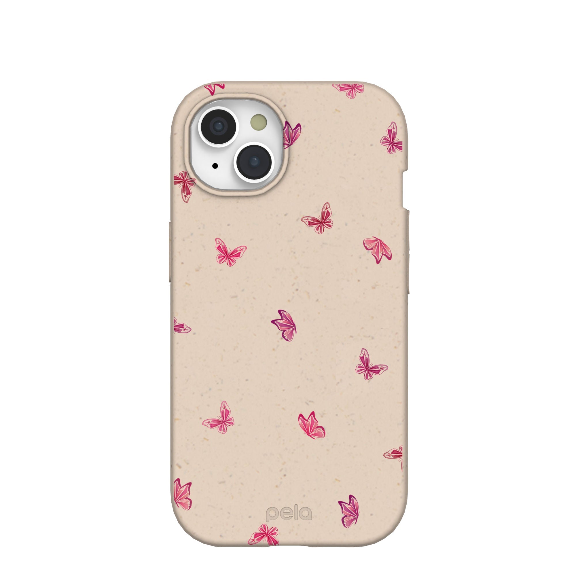 Seashell Lil Flutters iPhone 15 Case Refurbished - Pela Case refurbished available on Cerqular