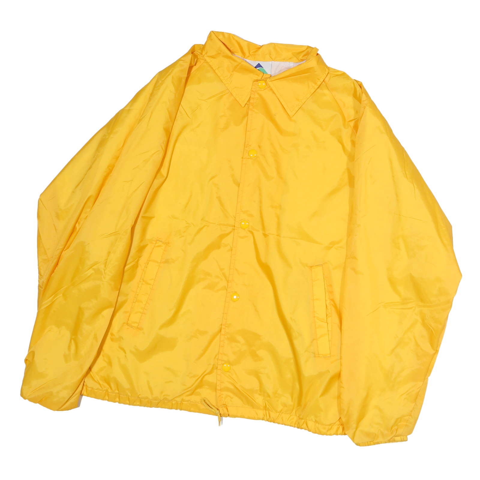AUGUSTA Mens Yellow Polyester Button Jacket M Plain Casual Lightweight Refurbished - N/A refurbished available on Cerqular