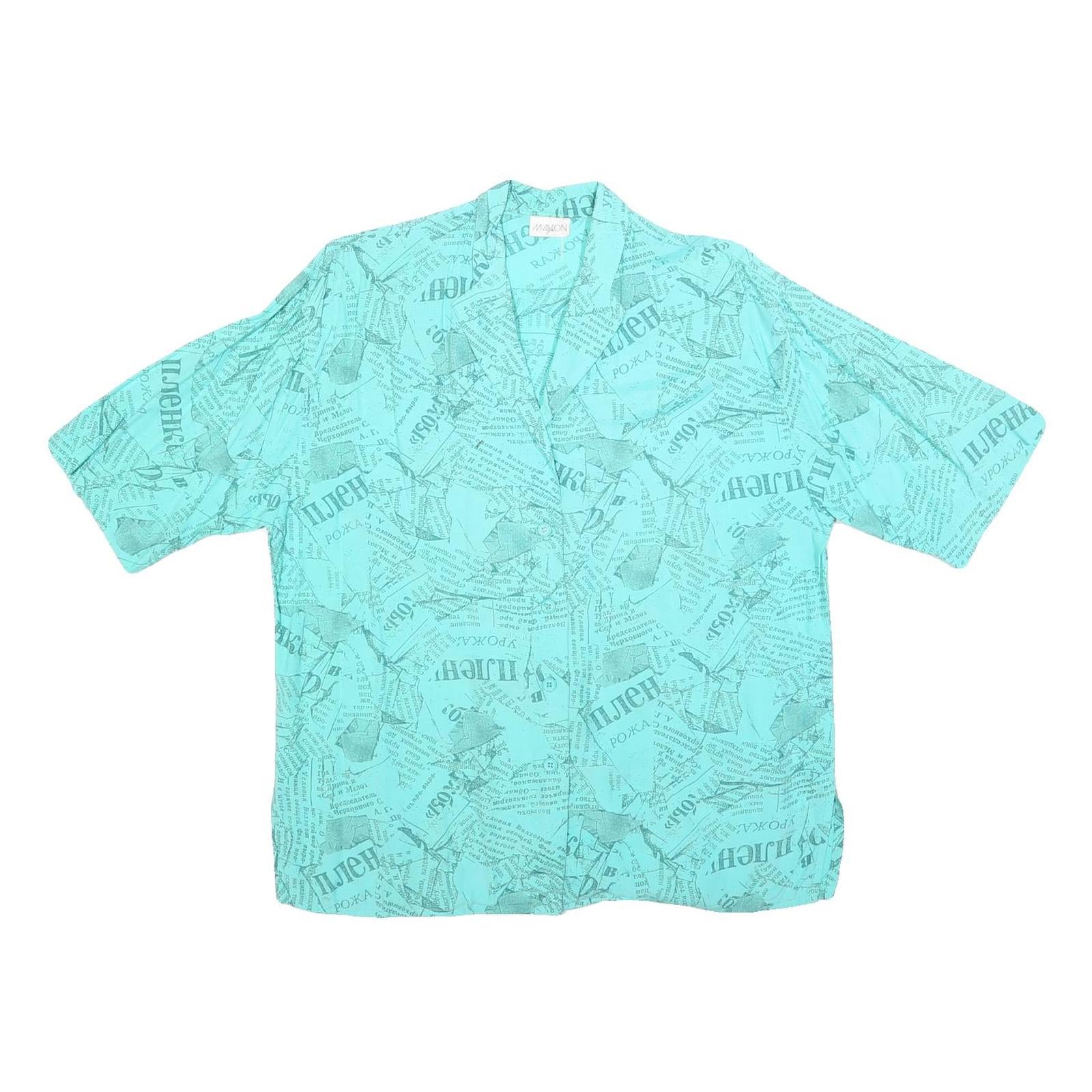 Buy MAYON Womens Blue Printed Shirt Short Sleeve Collared L Lightweight Casual Refurbished - $15.59 MAYON Womens Blue Printed Shirt Short Sleeve Collared L Lightweight Casual Refurbished - N/A refurbished available on Cerqular