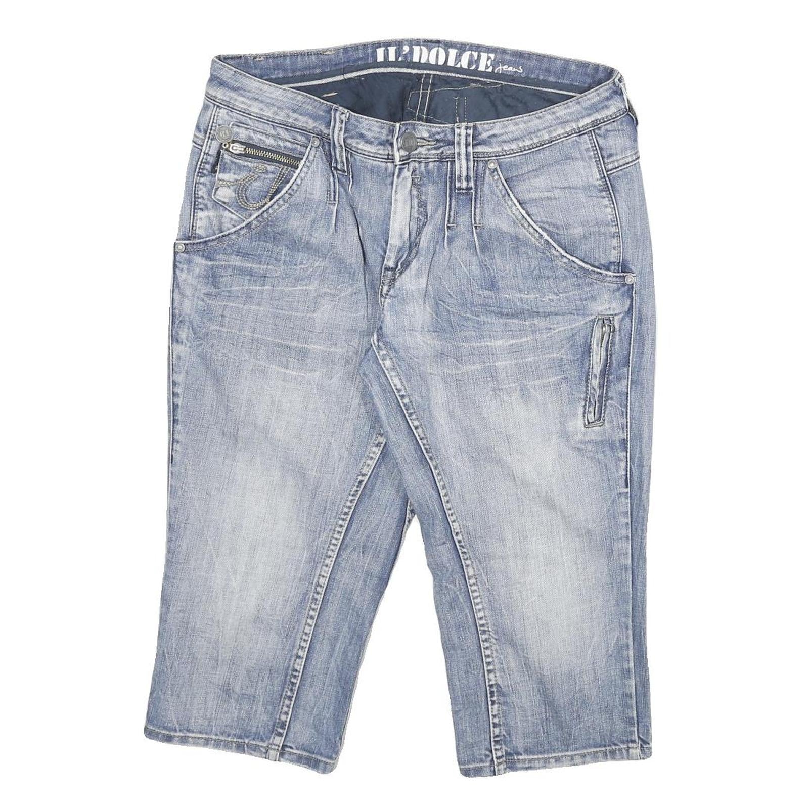 IL DOLCE Mens Denim Blue Classic Fit Cotton Blend XL W32 Shorts Casual Stylish Refurbished - N/A refurbished available on Cerqular