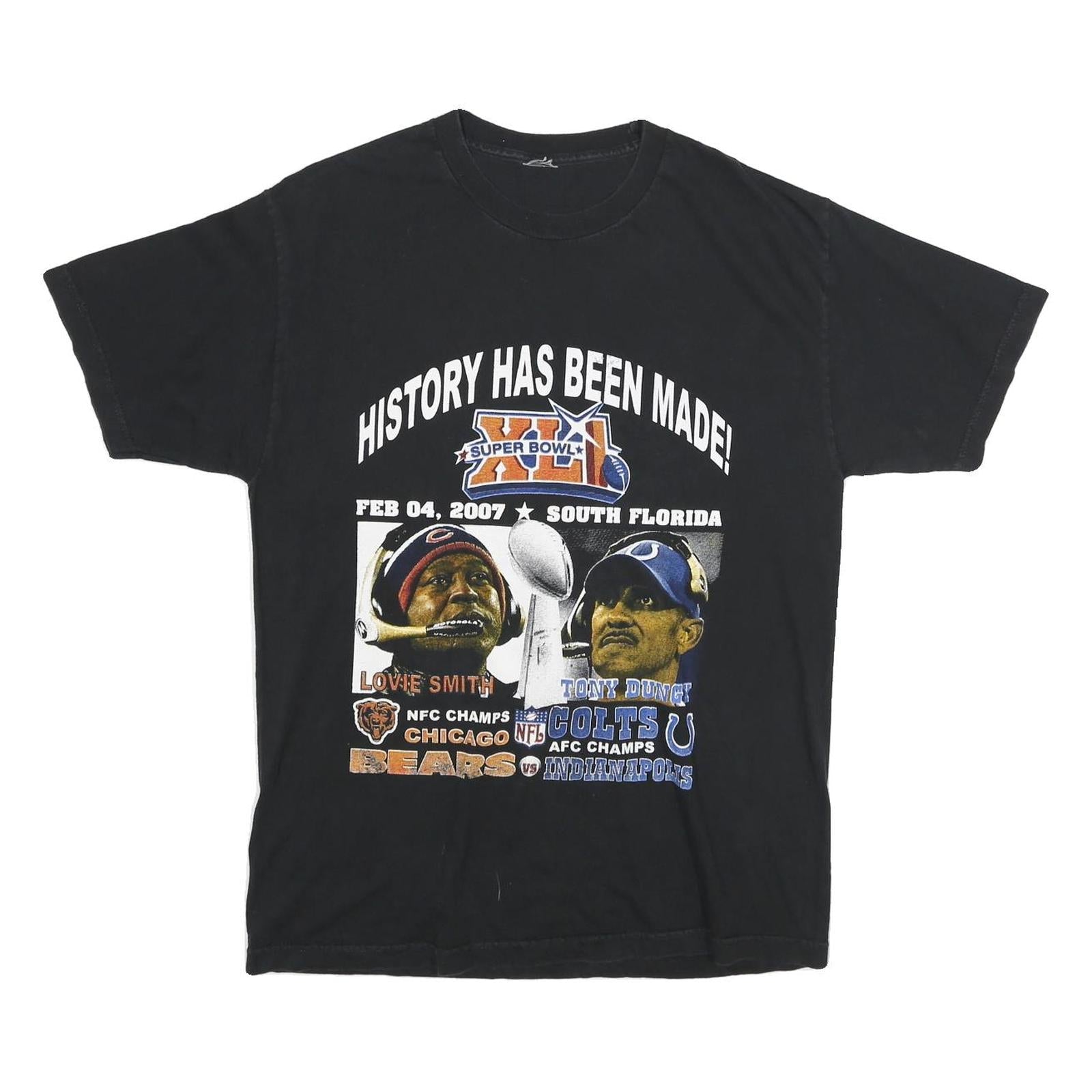 Mens Black Graphic T-Shirt L Short Sleeve Crew Neck History Has Been Made Refurbished - N/A refurbished available on Cerqular