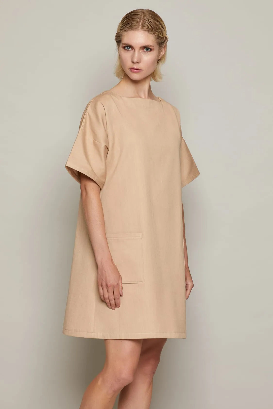 Paula Dress (Beige) | size: XS Refurbished - N/A refurbished available on Cerqular