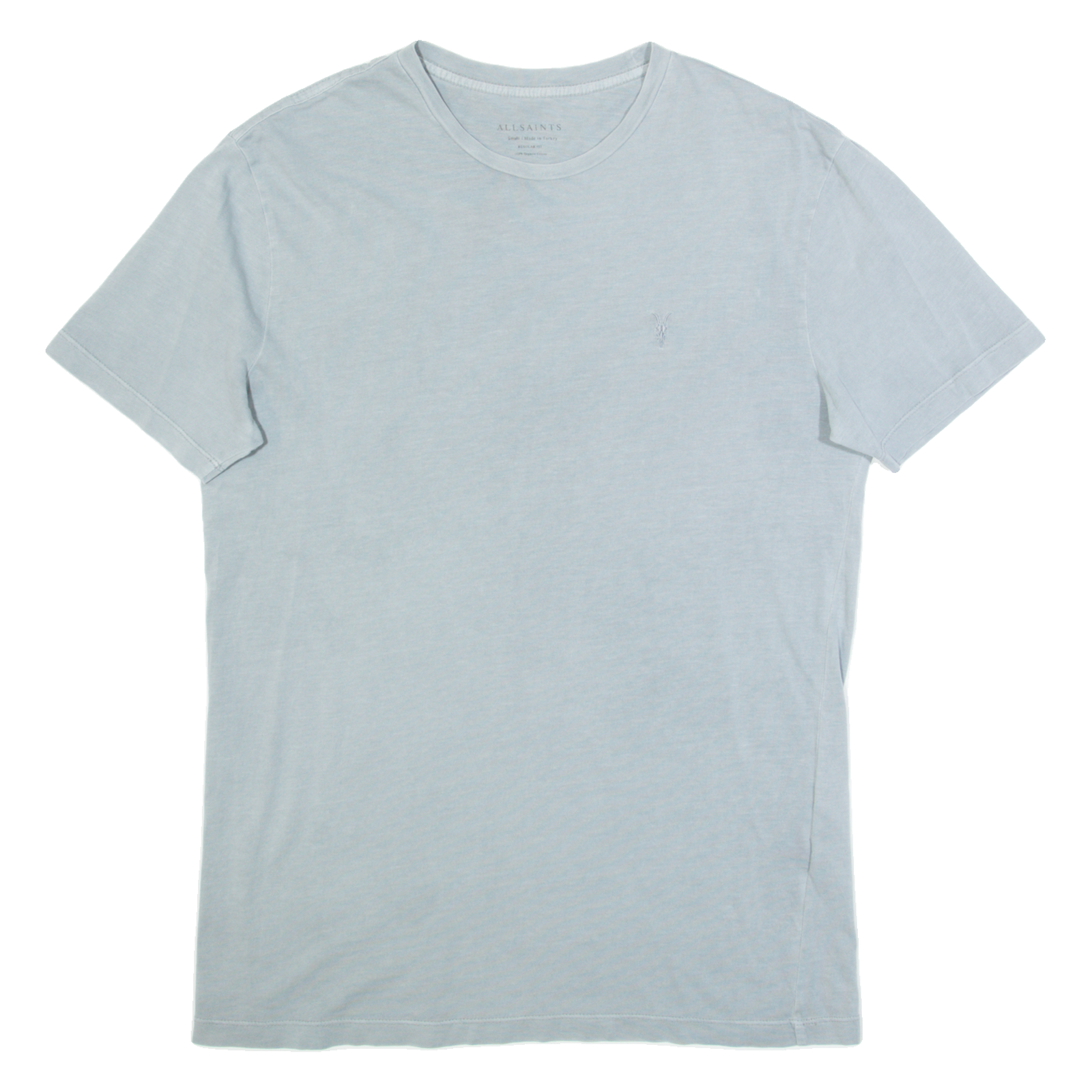 ALL SAINTS Mens T-Shirt Grey S Refurbished - N/A refurbished available on Cerqular