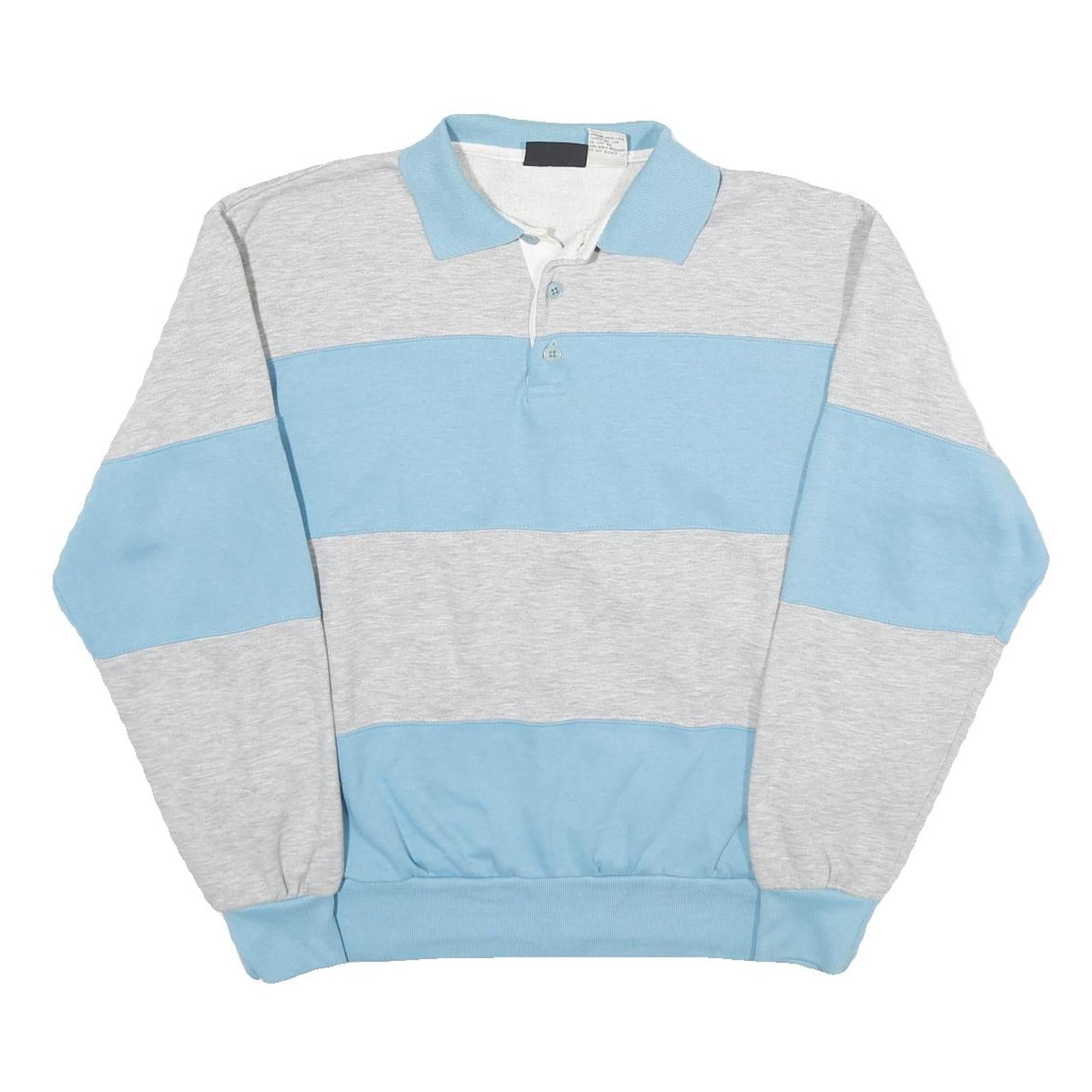 Buy NUCLEUS Womens Blue & Grey Rugby Collar XL Striped Cotton Blend Sweatshirt Refurbished - $23.39 NUCLEUS Womens Blue & Grey Rugby Collar XL Striped Cotton Blend Sweatshirt Refurbished - N/A refurbished available on Cerqular