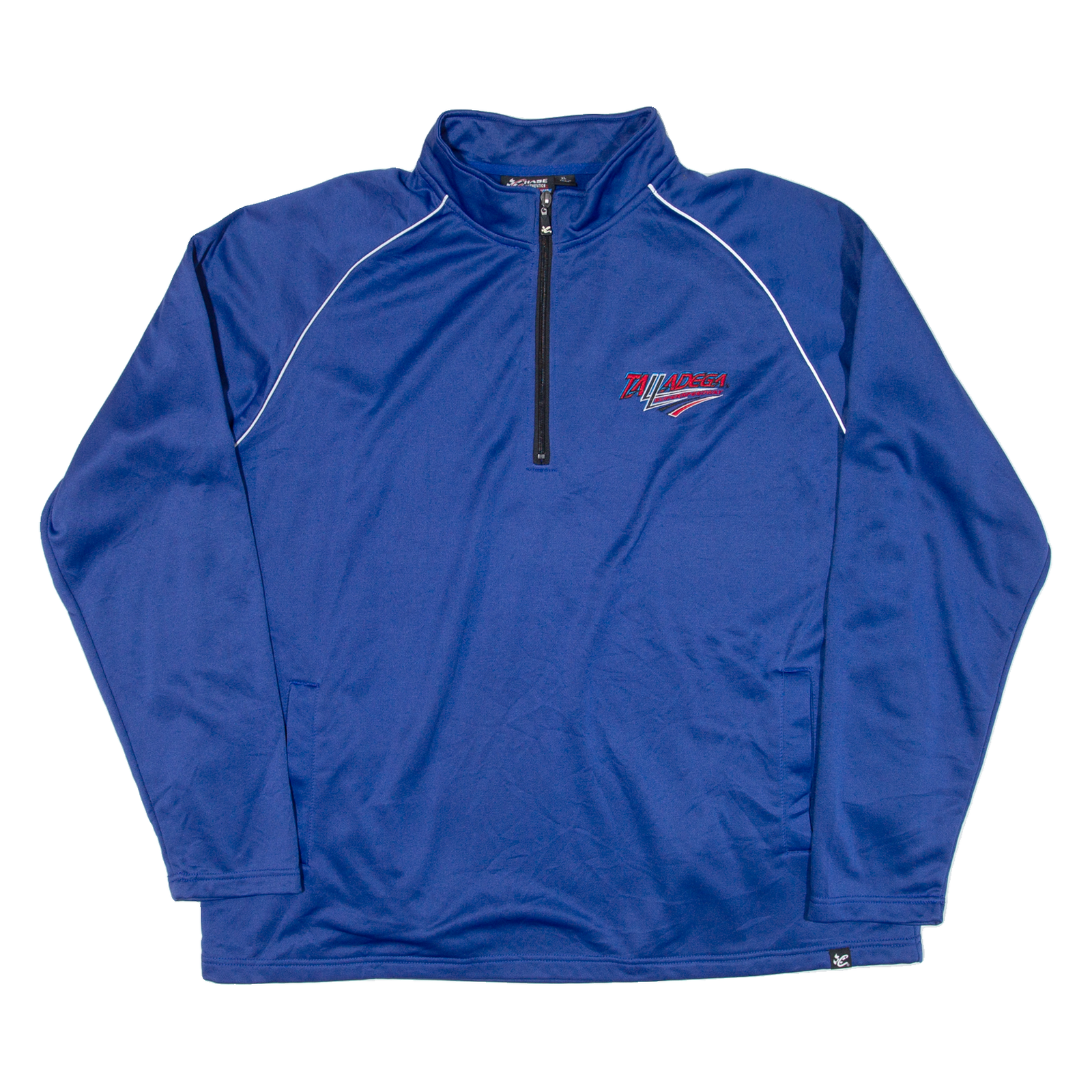 CHASE AUTHENTICS Mens Sweatshirt Blue 1/4 Zip USA XL Refurbished - N/A refurbished available on Cerqular