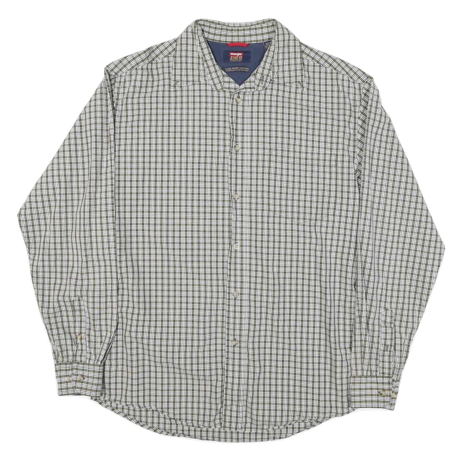 Buy WRANGLER Mens Green & White Check Shirt S Lightweight Cotton Blend Casual Refurbished - $40.29 WRANGLER Mens Green & White Check Shirt S Lightweight Cotton Blend Casual Refurbished - N/A refurbished available on Cerqular