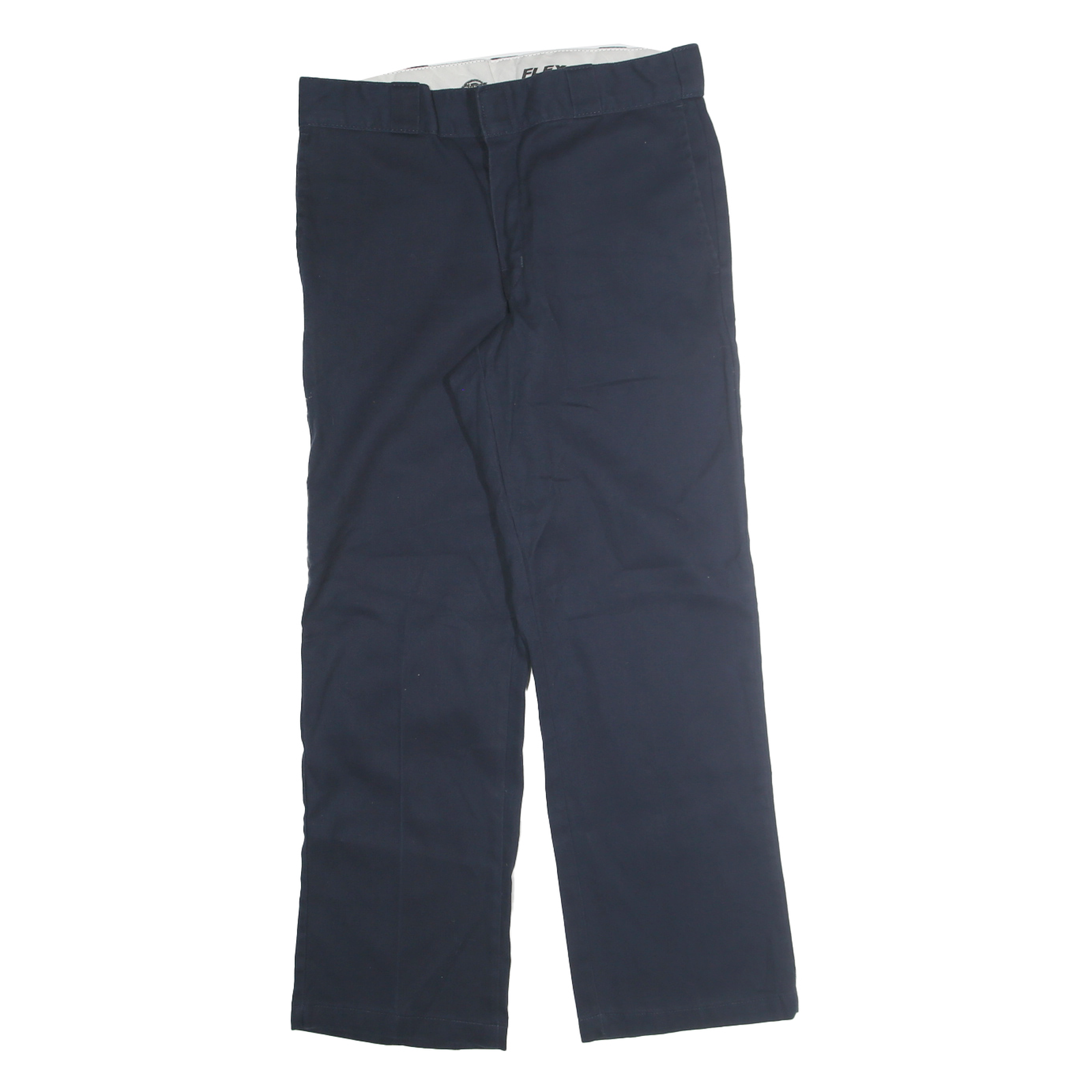 DICKIES Mens Regular Fit Navy Blue Cotton Blend Trousers W32 L28 Workwear Casual Refurbished - N/A refurbished available on Cerqular