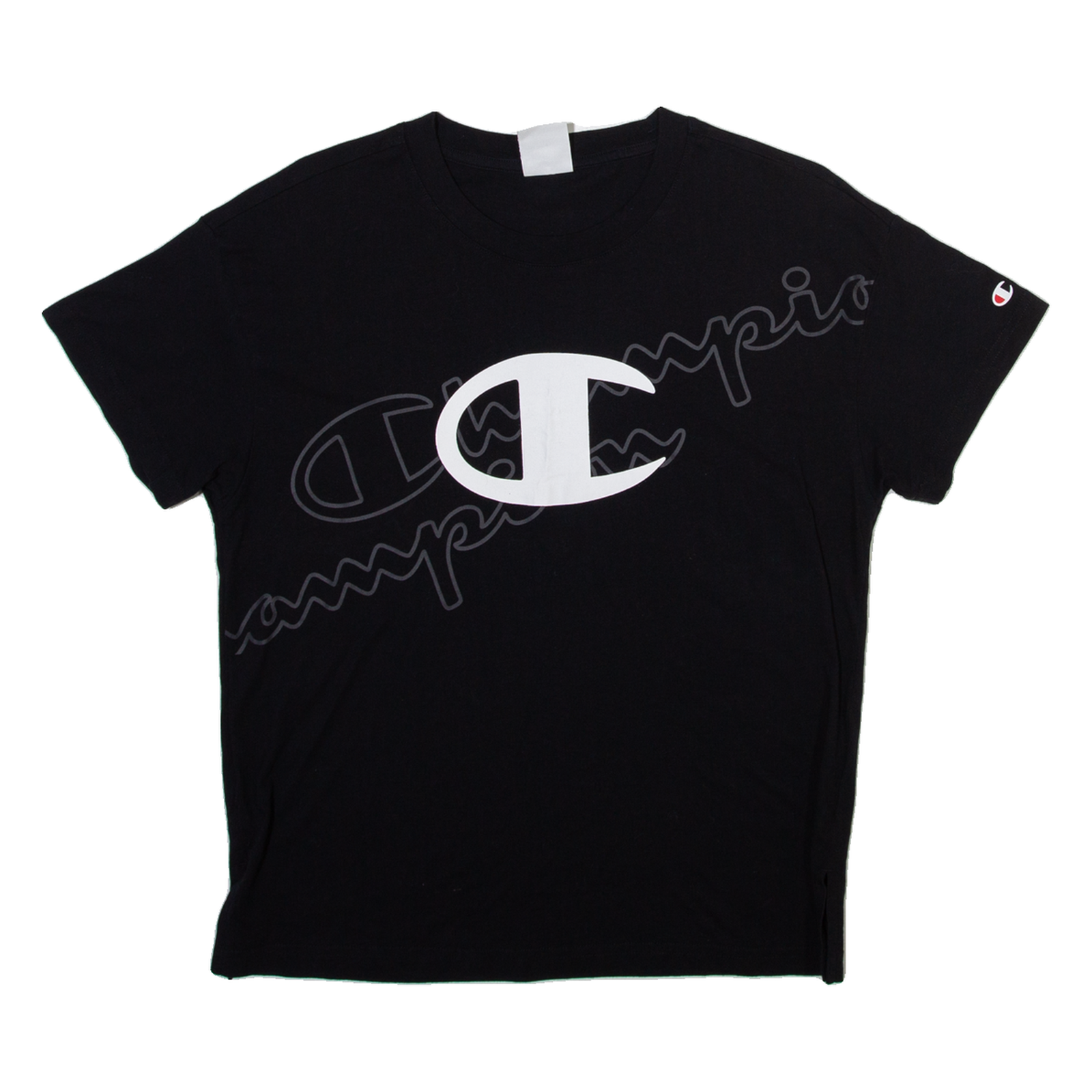 CHAMPION Womens T-Shirt Black L Refurbished - N/A refurbished available on Cerqular