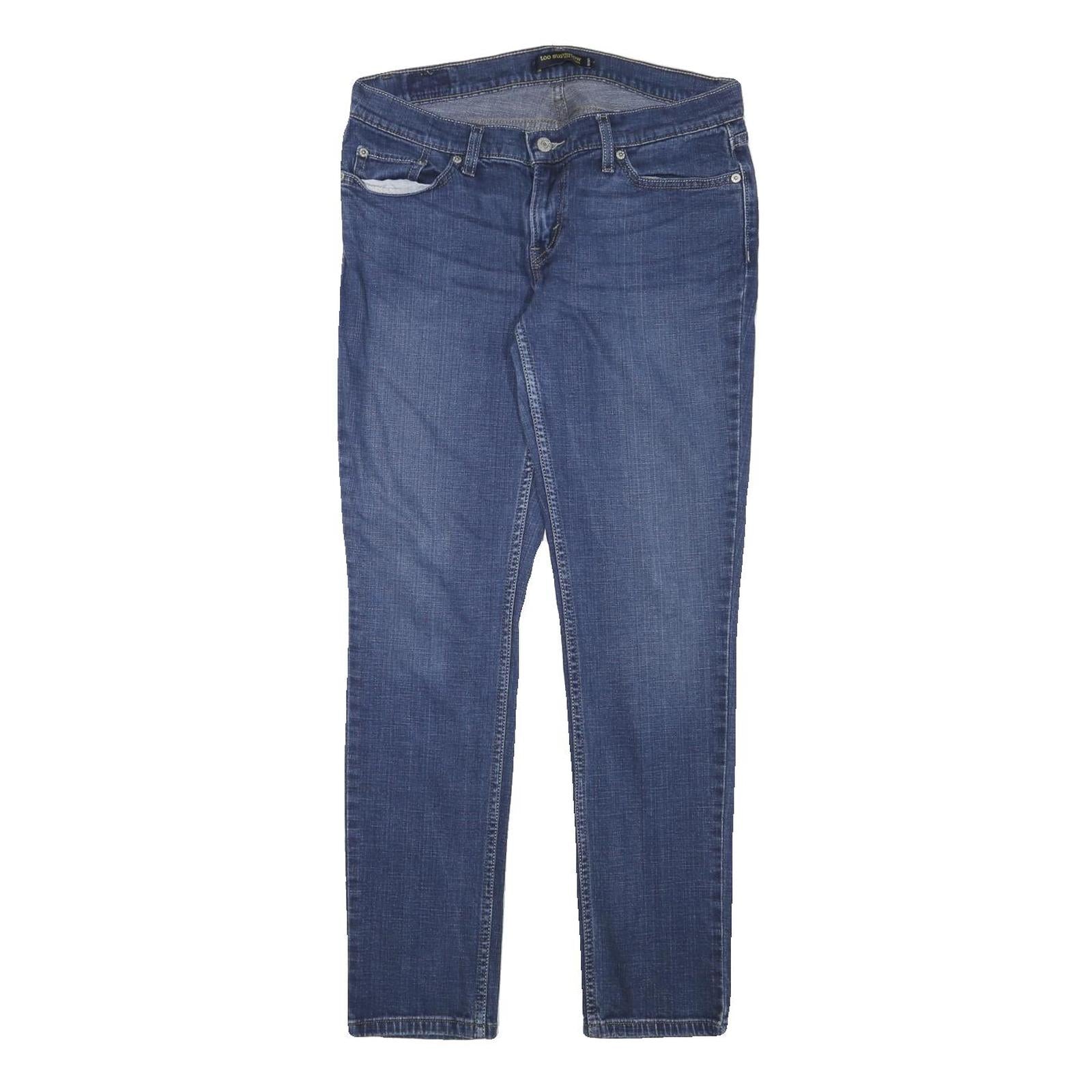 LEVI'S Womens Slim Jeans Blue Denim W31 L30 Zip Cotton Blend Stylish Refurbished - N/A refurbished available on Cerqular