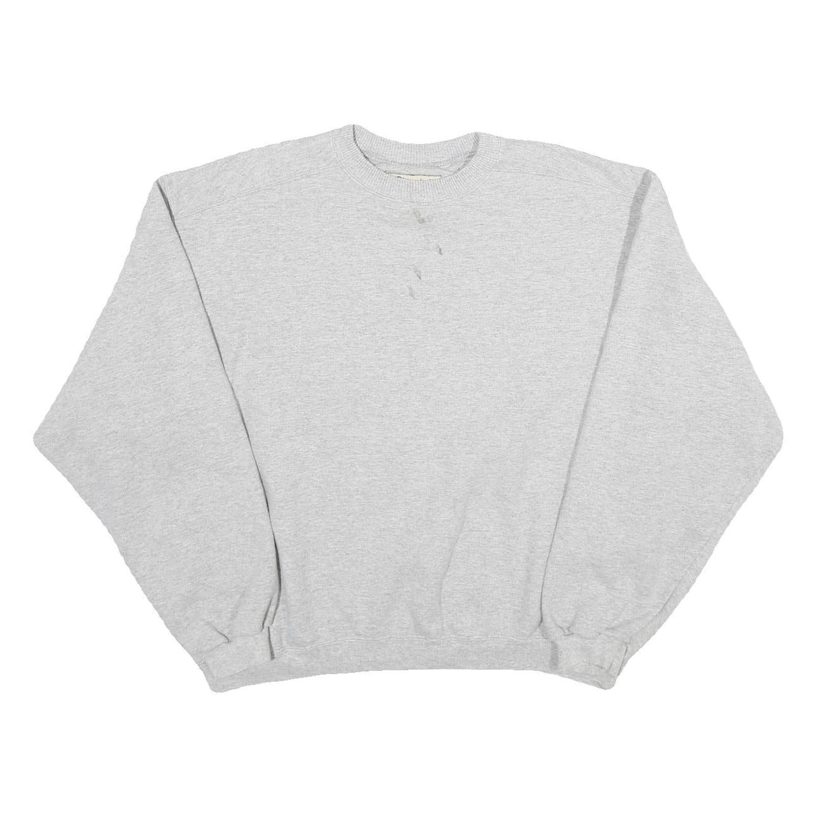 CHAMPION Womens Grey Cotton Blend Crew Neck Sweatshirt L Casual Pullover Refurbished - N/A refurbished available on Cerqular