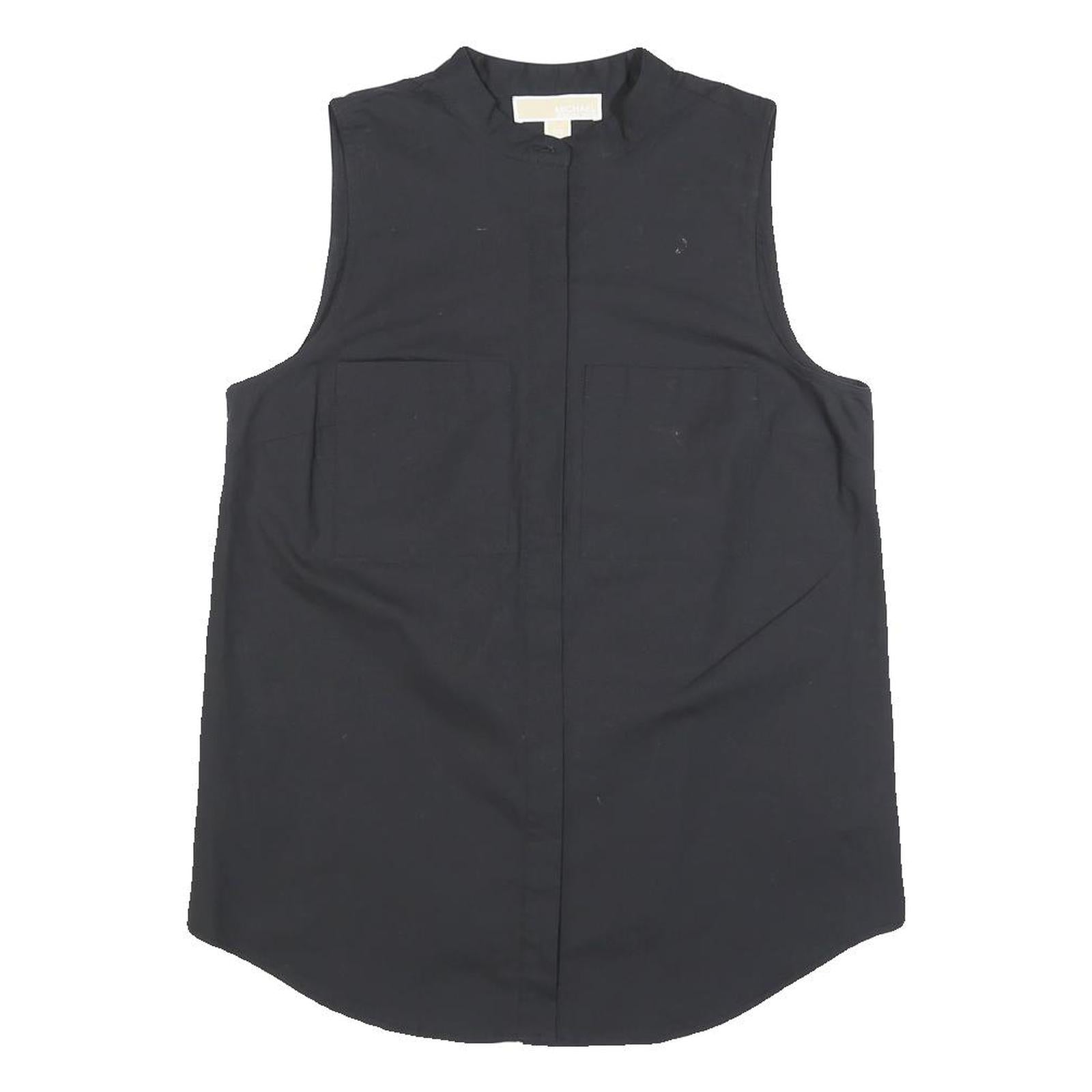 Buy MICHAEL KORS Womens Black Sleeveless Cotton Blend Shirt S Classic Clean Style Refurbished - $41.59 MICHAEL KORS Womens Black Sleeveless Cotton Blend Shirt S Classic Clean Style Refurbished - N/A refurbished available on Cerqular