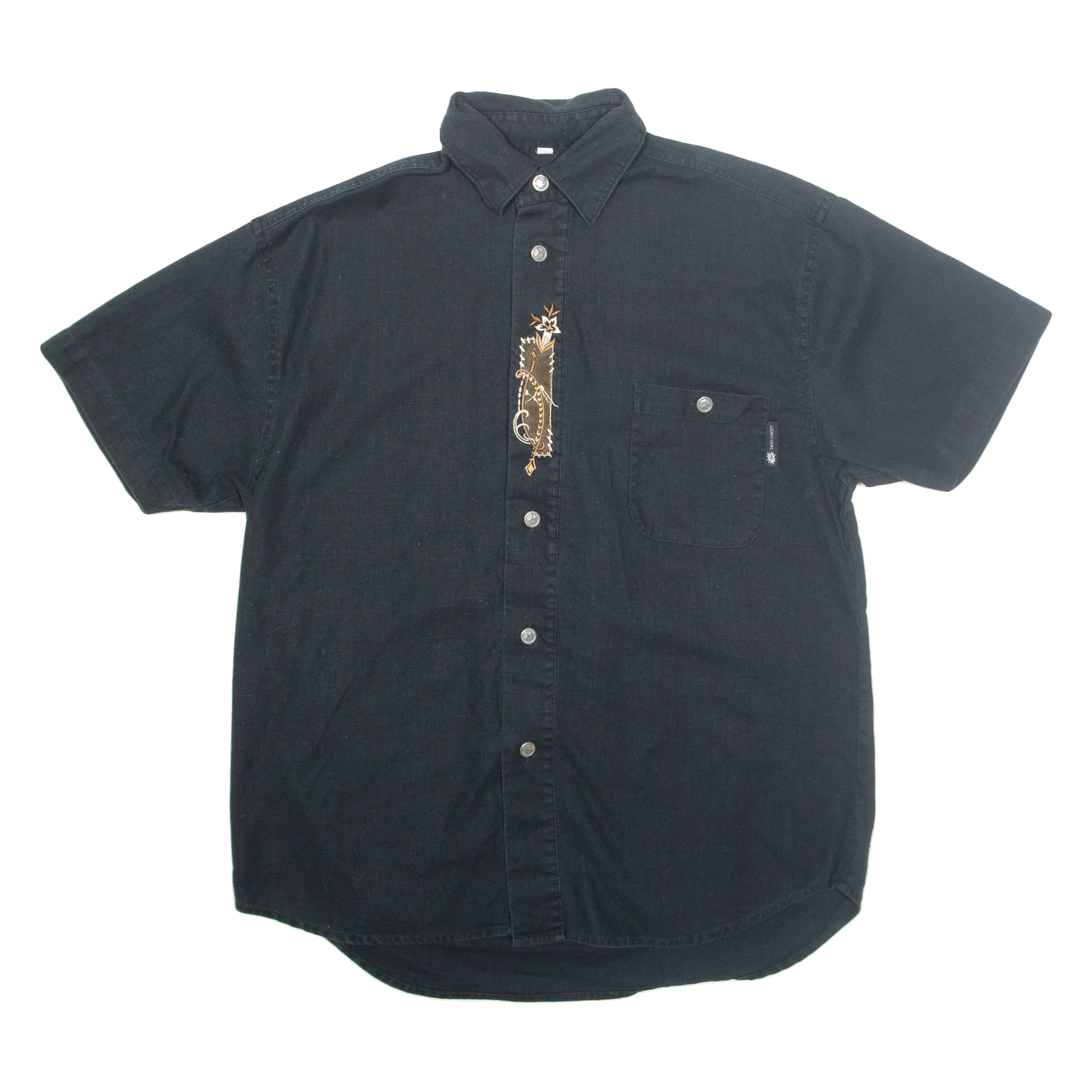 TOP SPIRIT Mens Plain Shirt Black M Refurbished - N/A refurbished available on Cerqular