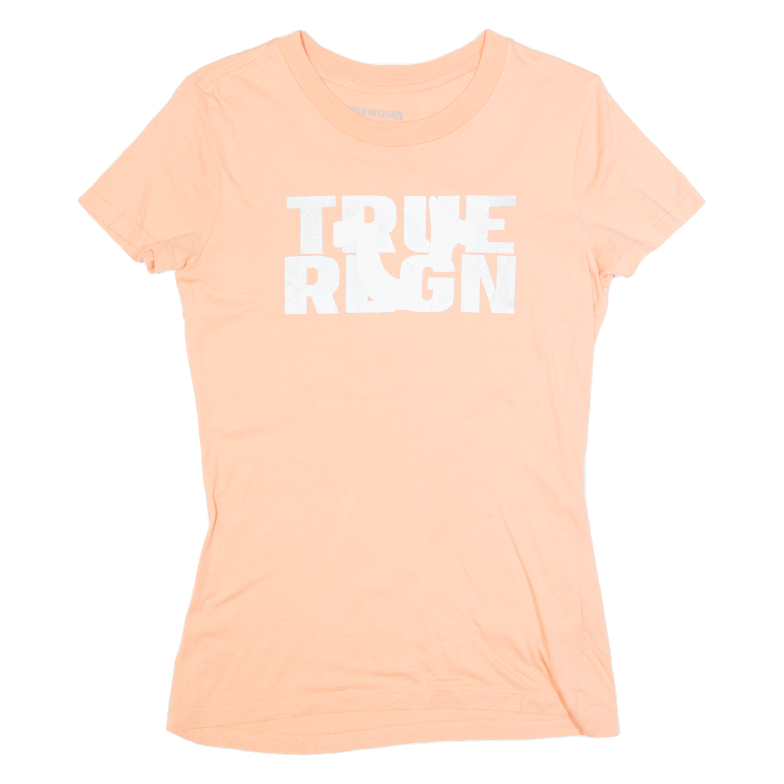 TRUE RELIGION Womens T-Shirt Orange S Refurbished - N/A refurbished available on Cerqular