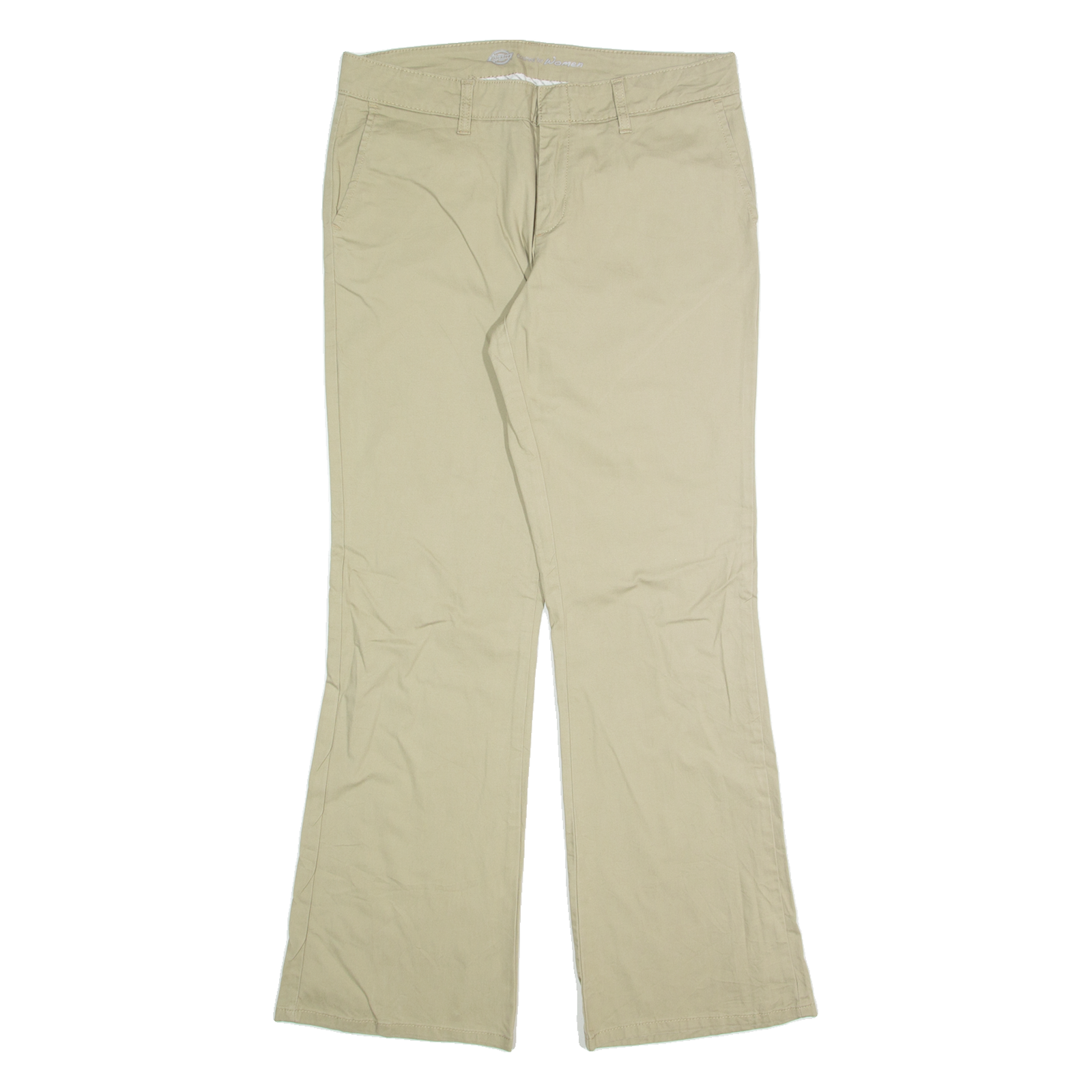 DICKIES Chino Womens Trousers Beige Slim Bootcut W32 L30 Refurbished - N/A refurbished available on Cerqular