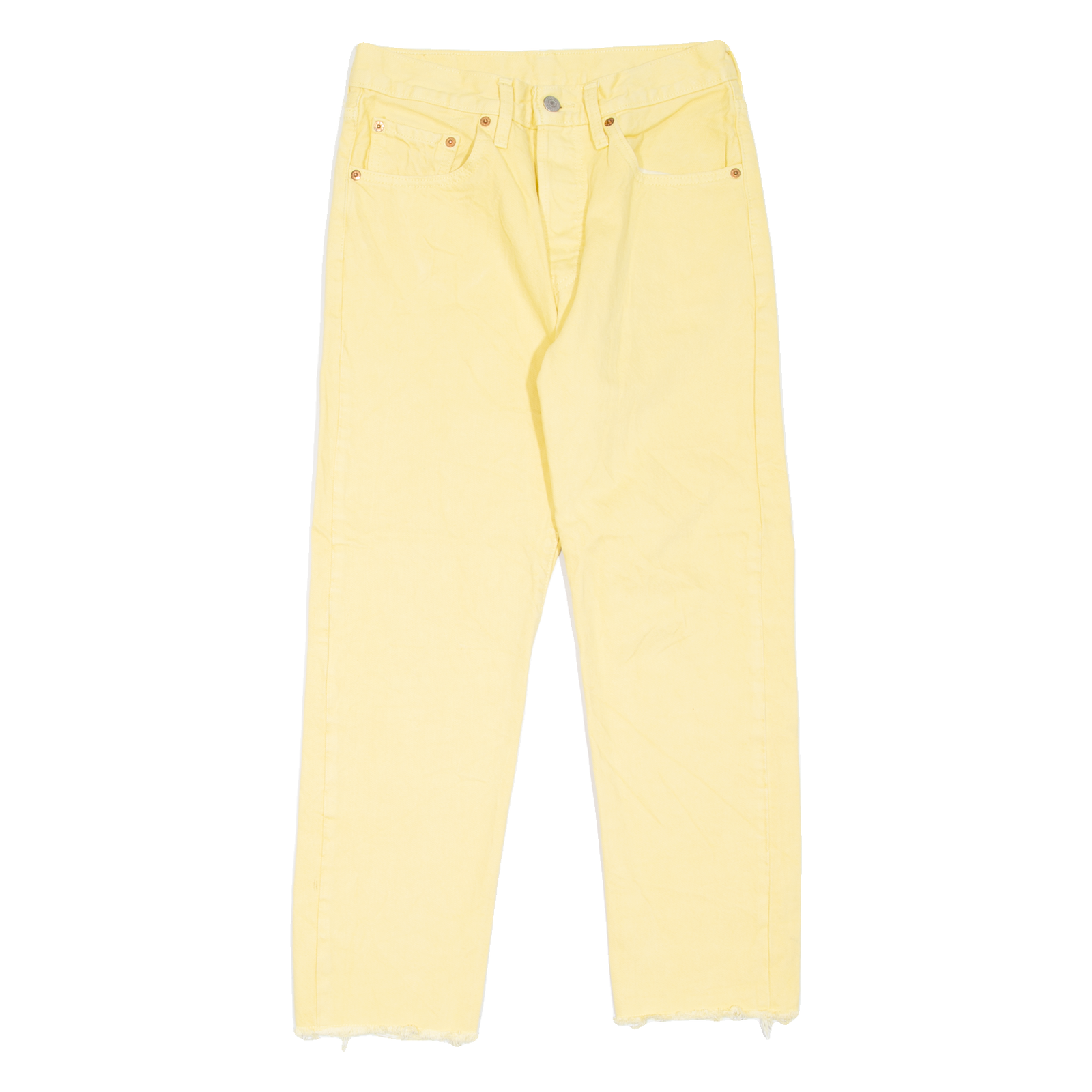 LEVI'S 501 Jeans Womens Yellow Regular Straight W27 L26 Refurbished - N/A refurbished available on Cerqular