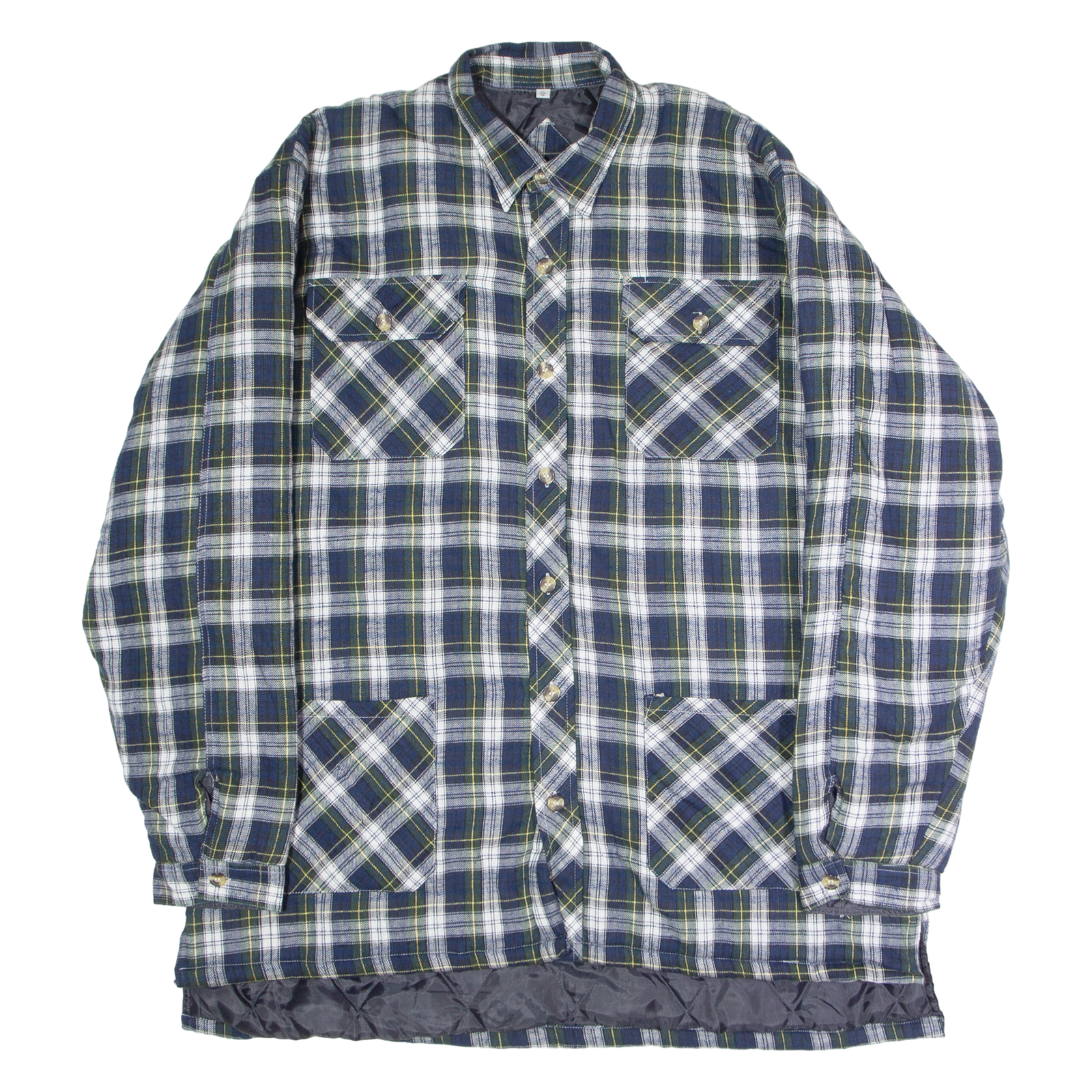 CHALET Mens Lumberjack Jacket Blue Flannel Plaid 2XL Refurbished - N/A refurbished available on Cerqular