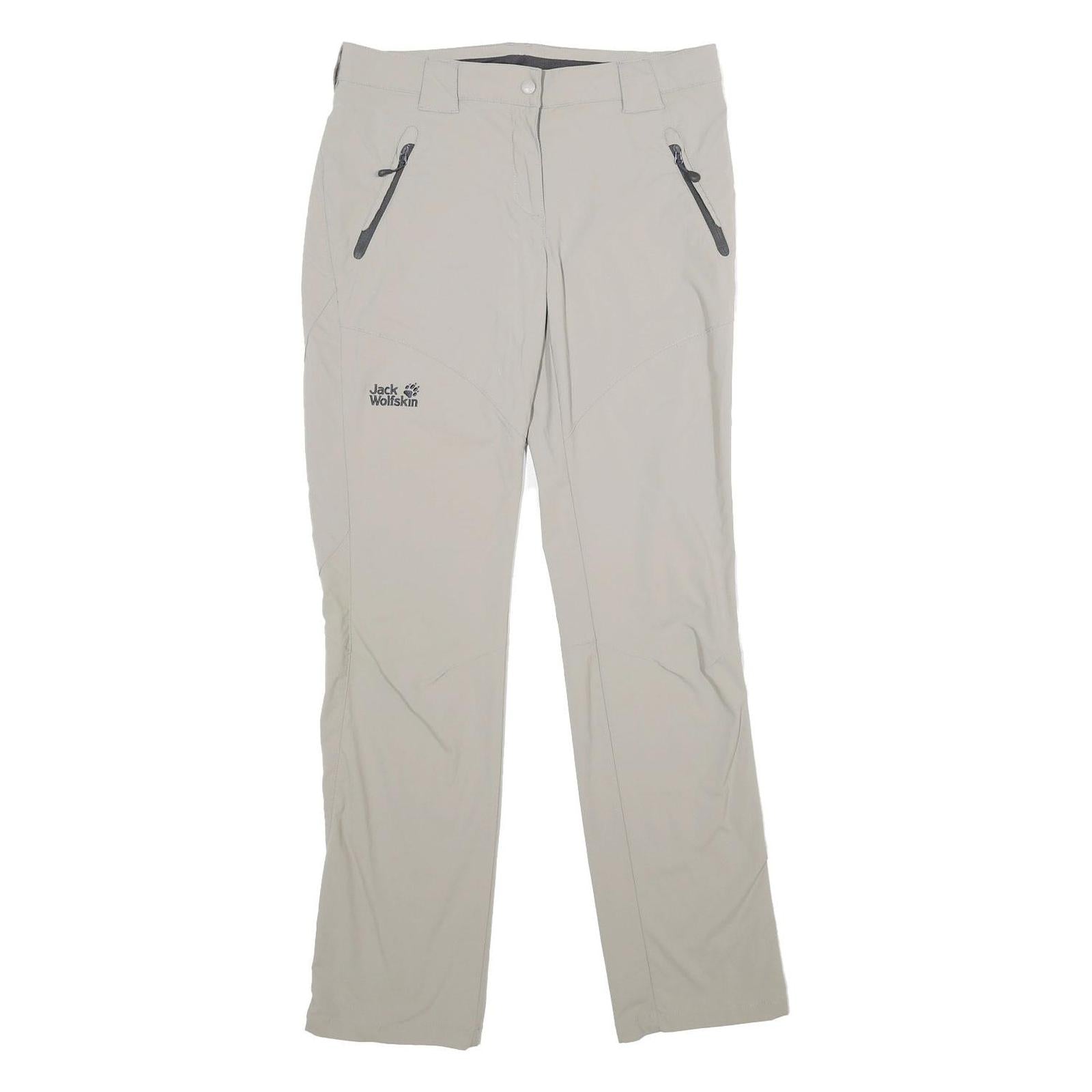 JACK WOLFSKIN Womens Polyamide Blend Beige Regular Fit Straight Leg Trousers W30 Refurbished - N/A refurbished available on Cerqular