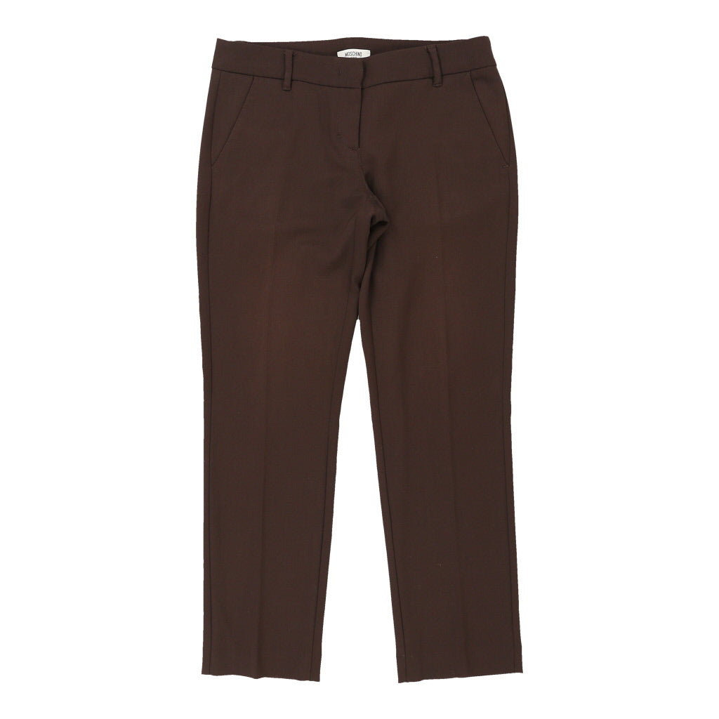 Moschino Jeans Trousers - 34W UK 12 Brown Cotton | Size: UK 12 Refurbished - N/A (Preloved Designer is not a specific brand, it refurbished available on Cerqular