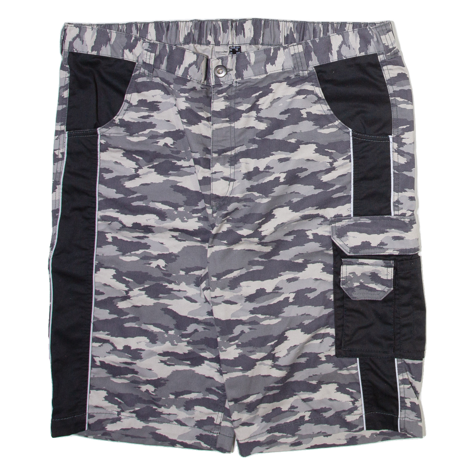 Mens Cargo Shorts Grey Camouflage XL W40 Refurbished - N/A refurbished available on Cerqular