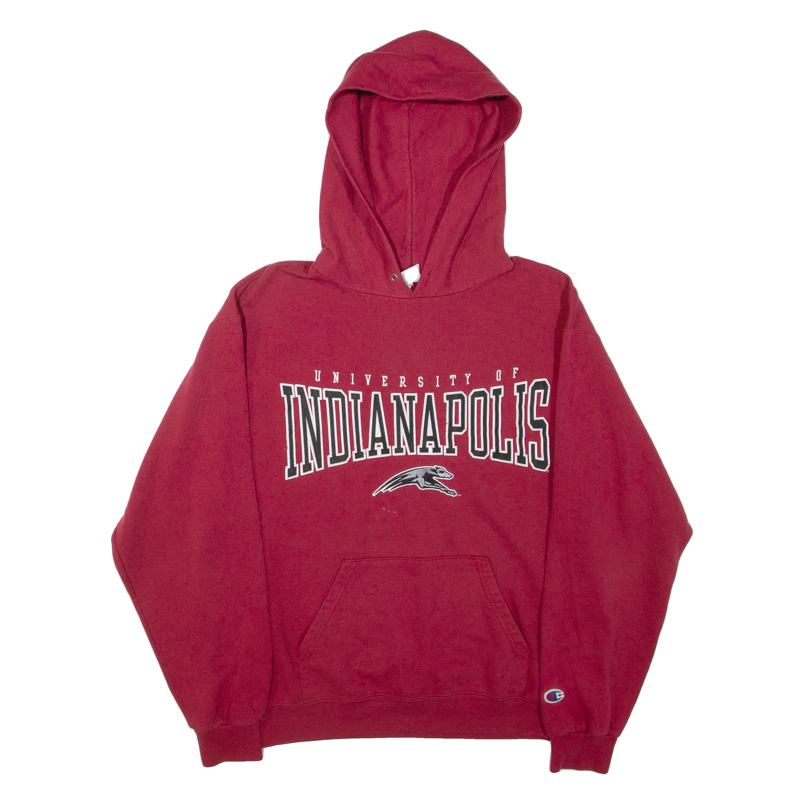 CHAMPION University Of Indianapolis Mens Red Hoodie USA M Refurbished - N/A refurbished available on Cerqular
