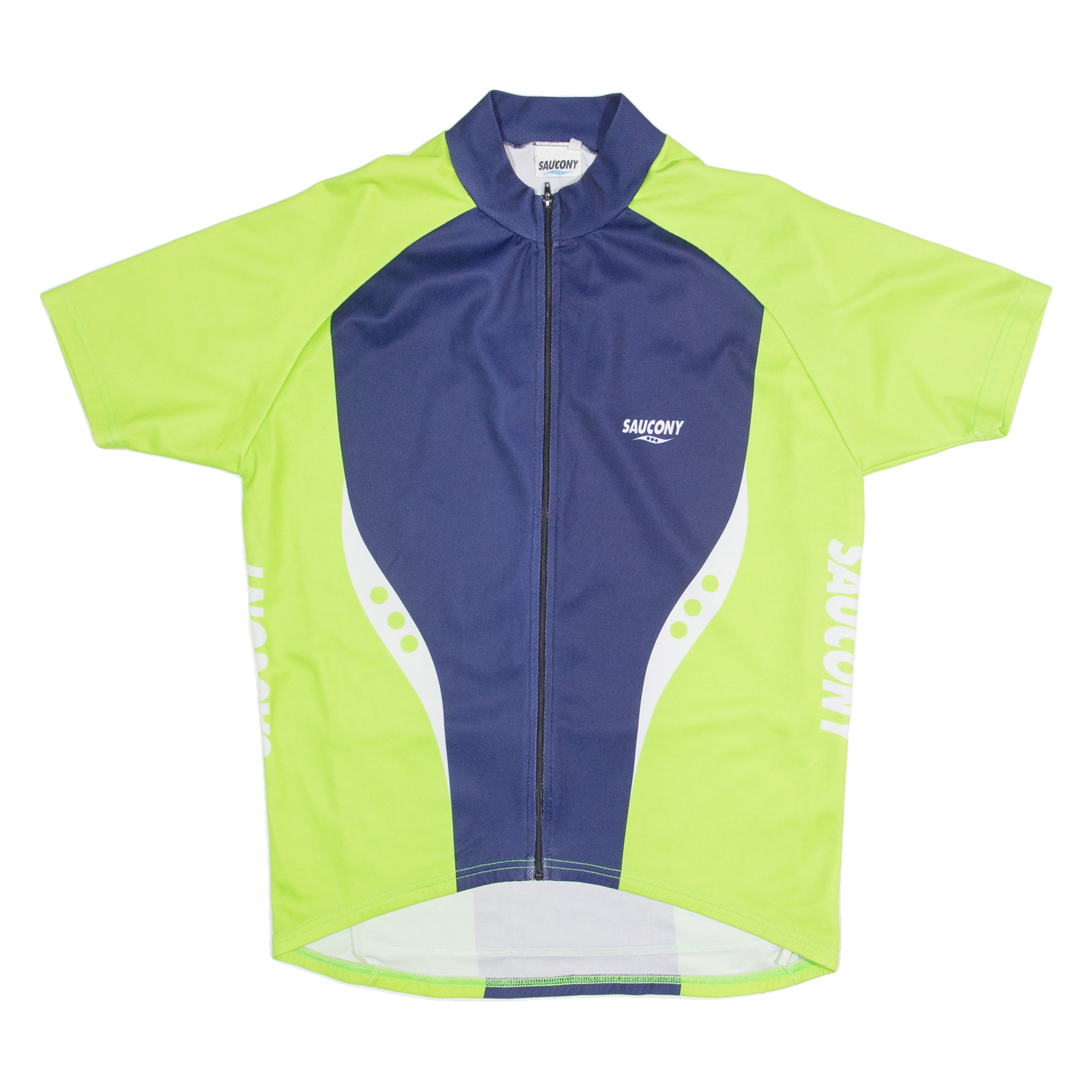 SAUCONY Cycling Zip Up Mens Jersey Green High Neck L Refurbished - N/A refurbished available on Cerqular