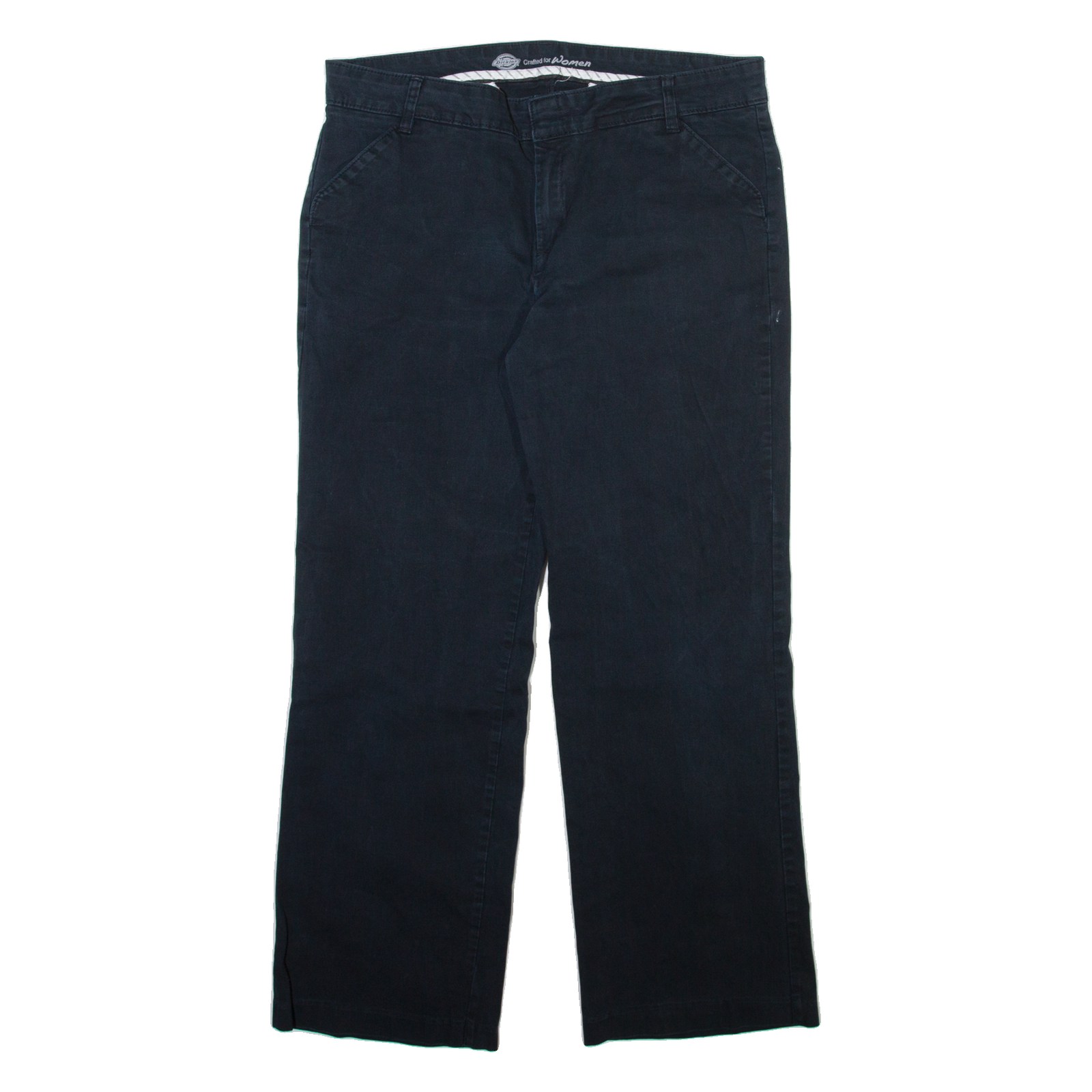 DICKIES Womens Trousers Black Relaxed Straight W34 L28 Refurbished - N/A refurbished available on Cerqular