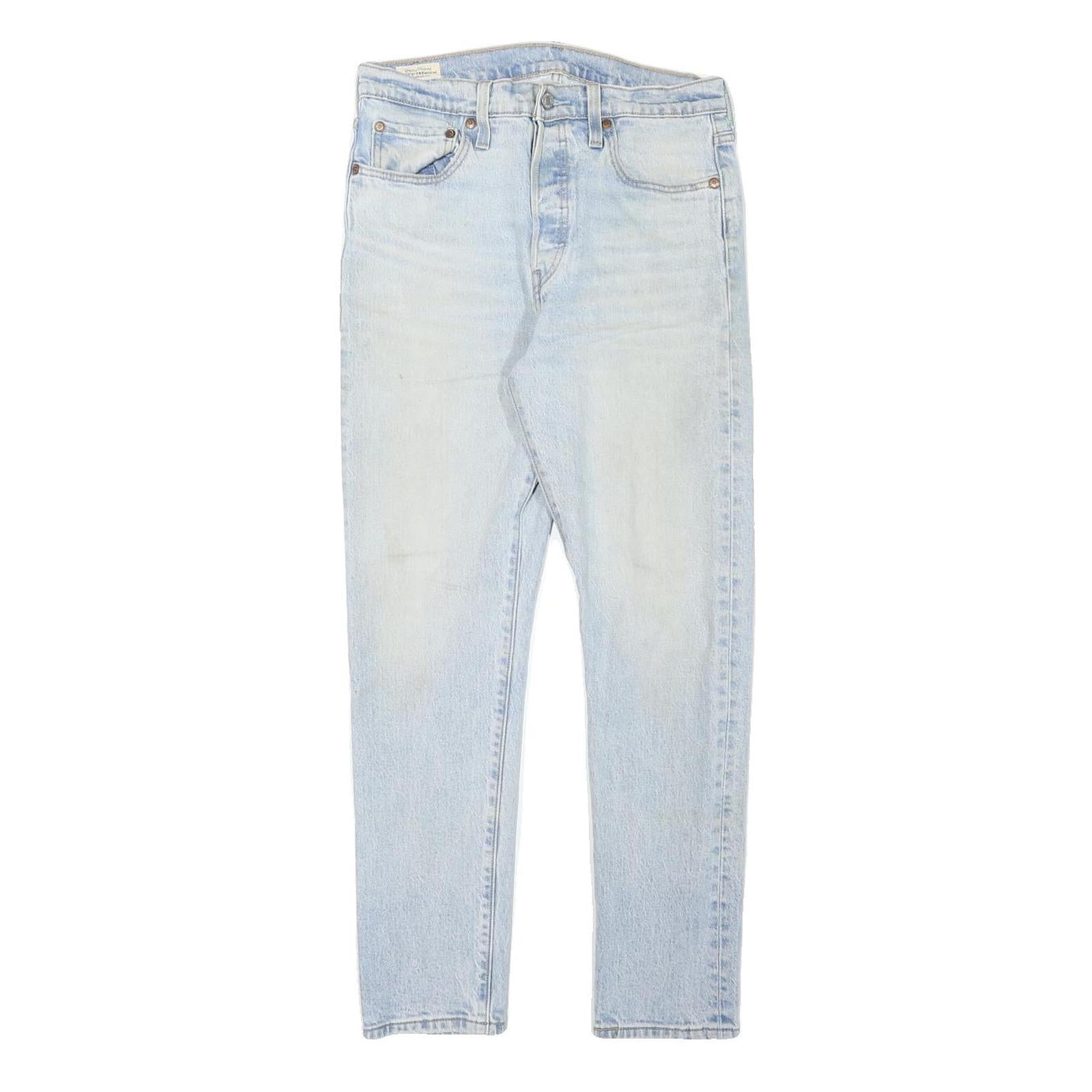 LEVI'S 501S Womens Jeans Blue Slim Skinny Denim Light W28 L26 Lightweight Zip Refurbished - N/A refurbished available on Cerqular