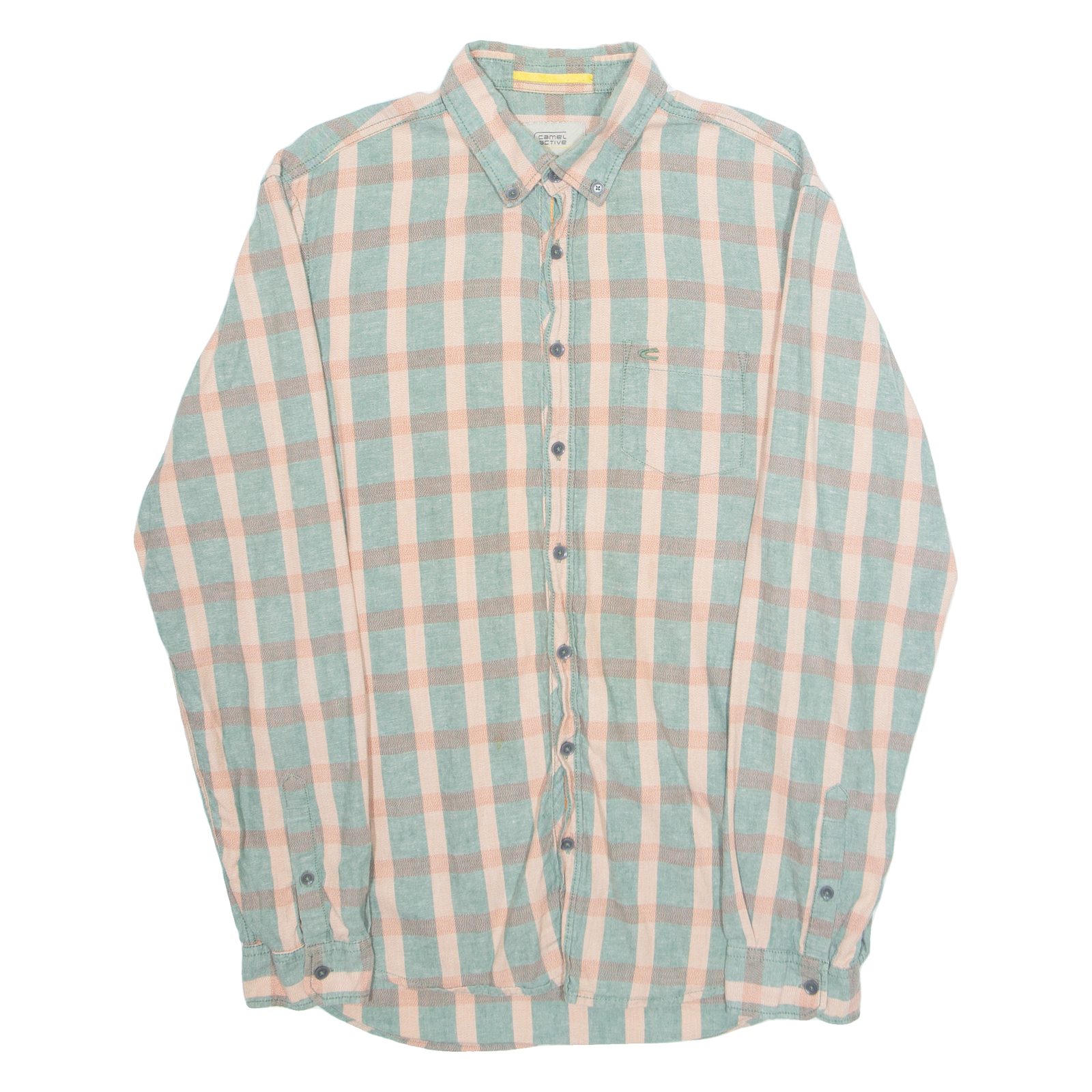CAMEL ACTIVE Modern Fit Mens Shirt Green Check Long Sleeve M Refurbished - N/A refurbished available on Cerqular