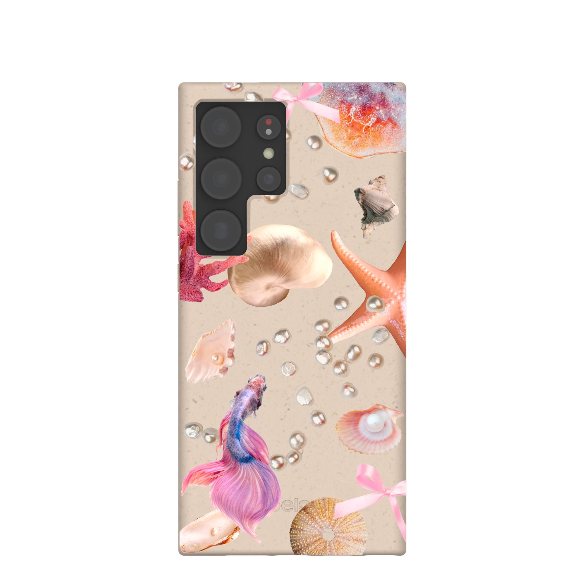 Seashell Aqua Dreams Samsung Galaxy S24 Ultra Case Refurbished - Pela Case refurbished available on Cerqular