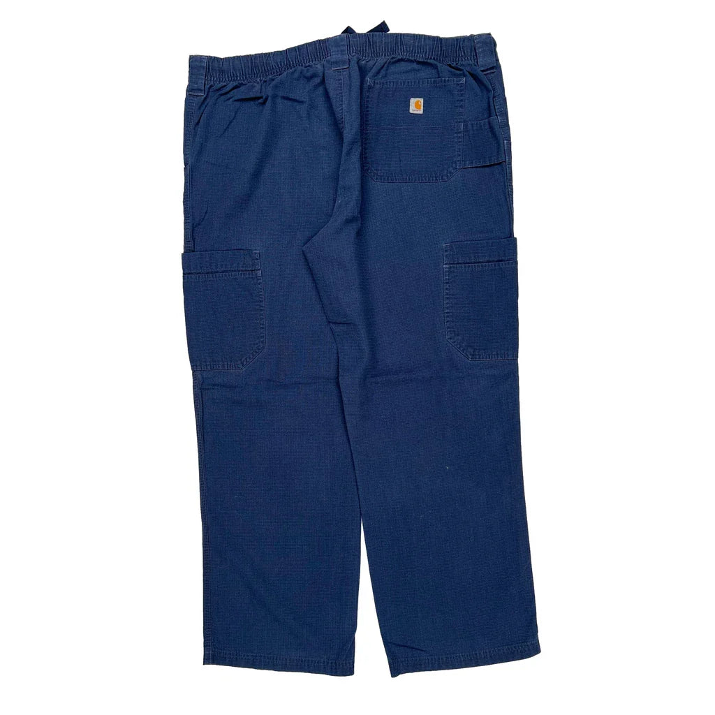 Carhartt Cargo Trousers - 38W 30L Blue Cotton Refurbished - Thrifted (note: this is a term often used to describe second- refurbished available on Cerqular