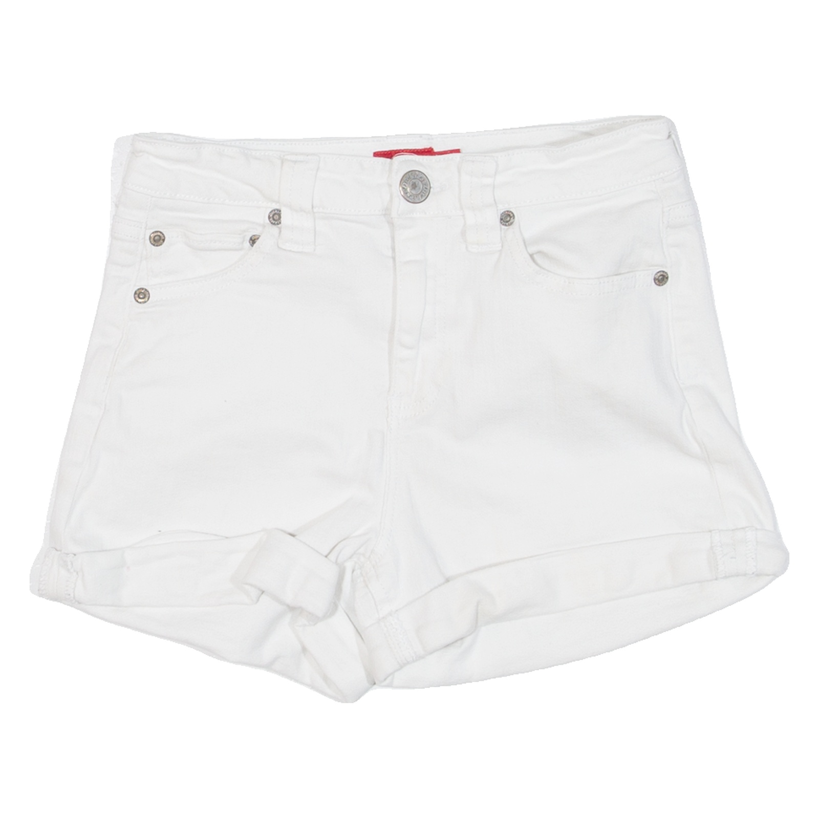 DICKIES High Waisted Womens Denim Shorts White XS W25 Refurbished - N/A refurbished available on Cerqular