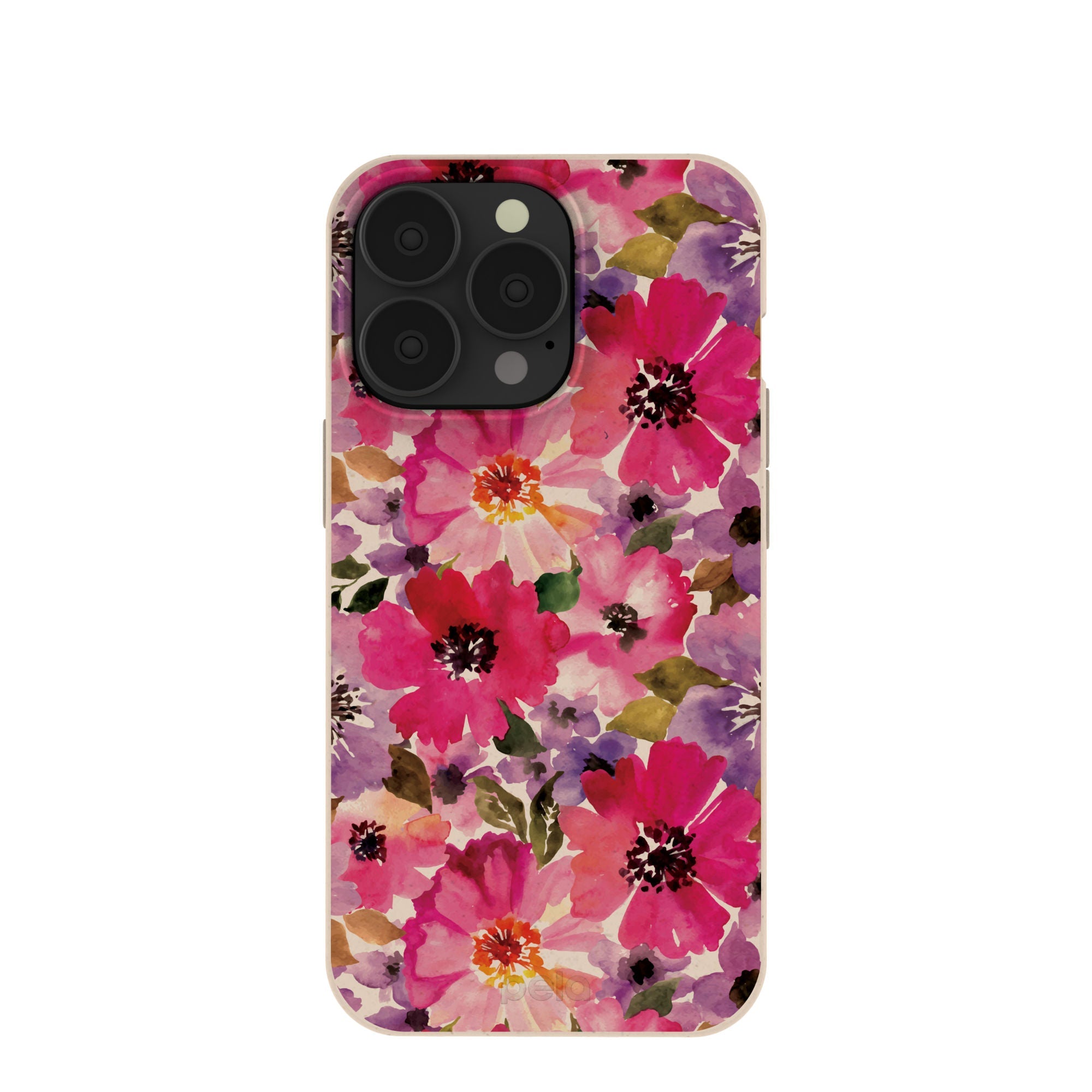 Seashell Painted Petals iPhone 13 Pro Case Refurbished - Pela Case refurbished available on Cerqular