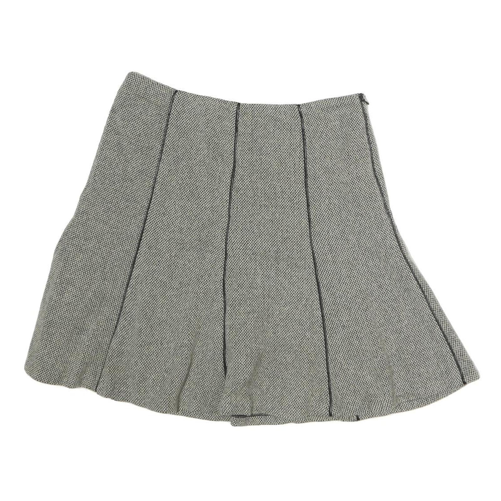 LAUREN RALPH LAUREN Womens Grey Cotton A-Line Knee Length Woven Skirt M Casual Refurbished - N/A refurbished available on Cerqular