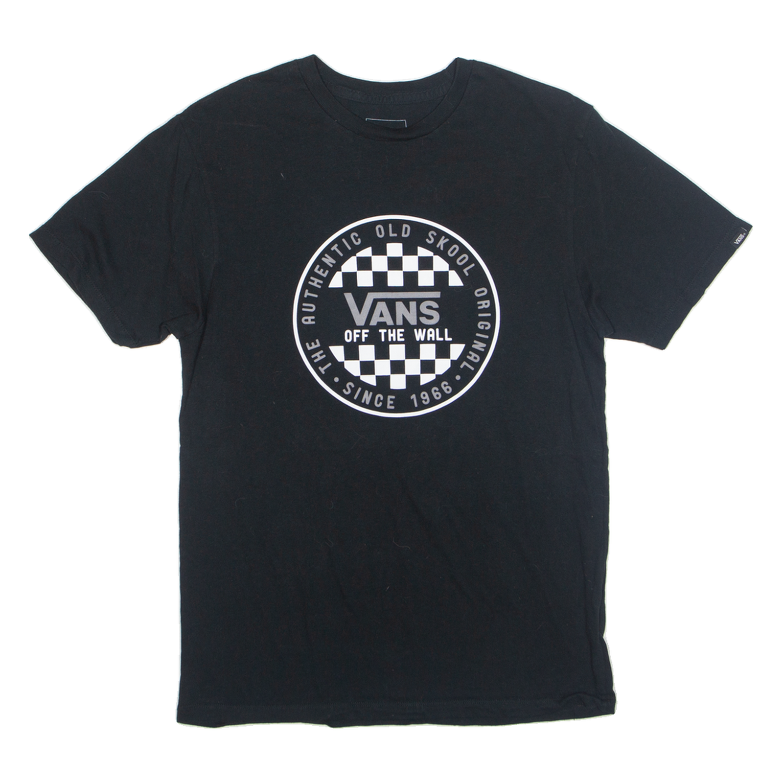 VANS Off The Wall Slim Fit Mens T-Shirt Black S Refurbished - N/A refurbished available on Cerqular