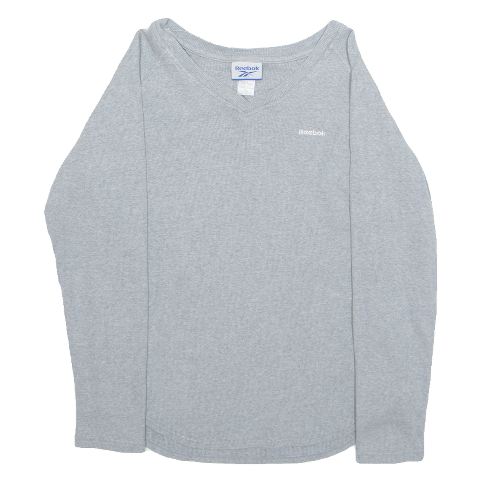 Buy REEBOK Womens T-Shirt Grey Long Sleeve V-Neck S Refurbished - $16.89 REEBOK Womens T-Shirt Grey Long Sleeve V-Neck S Refurbished - N/A refurbished available on Cerqular