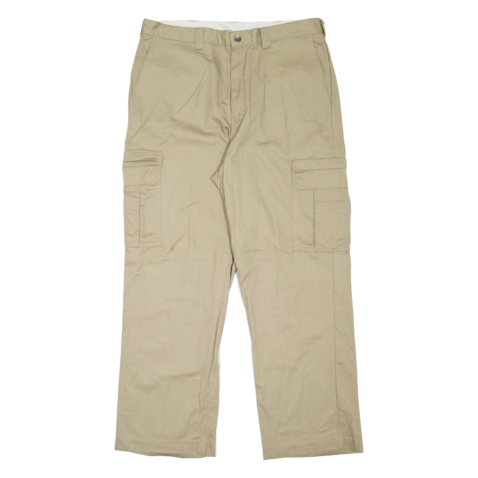 DICKIES Cargo Workwear Mens Trousers Beige Loose Straight W36 L30 Refurbished - N/A refurbished available on Cerqular