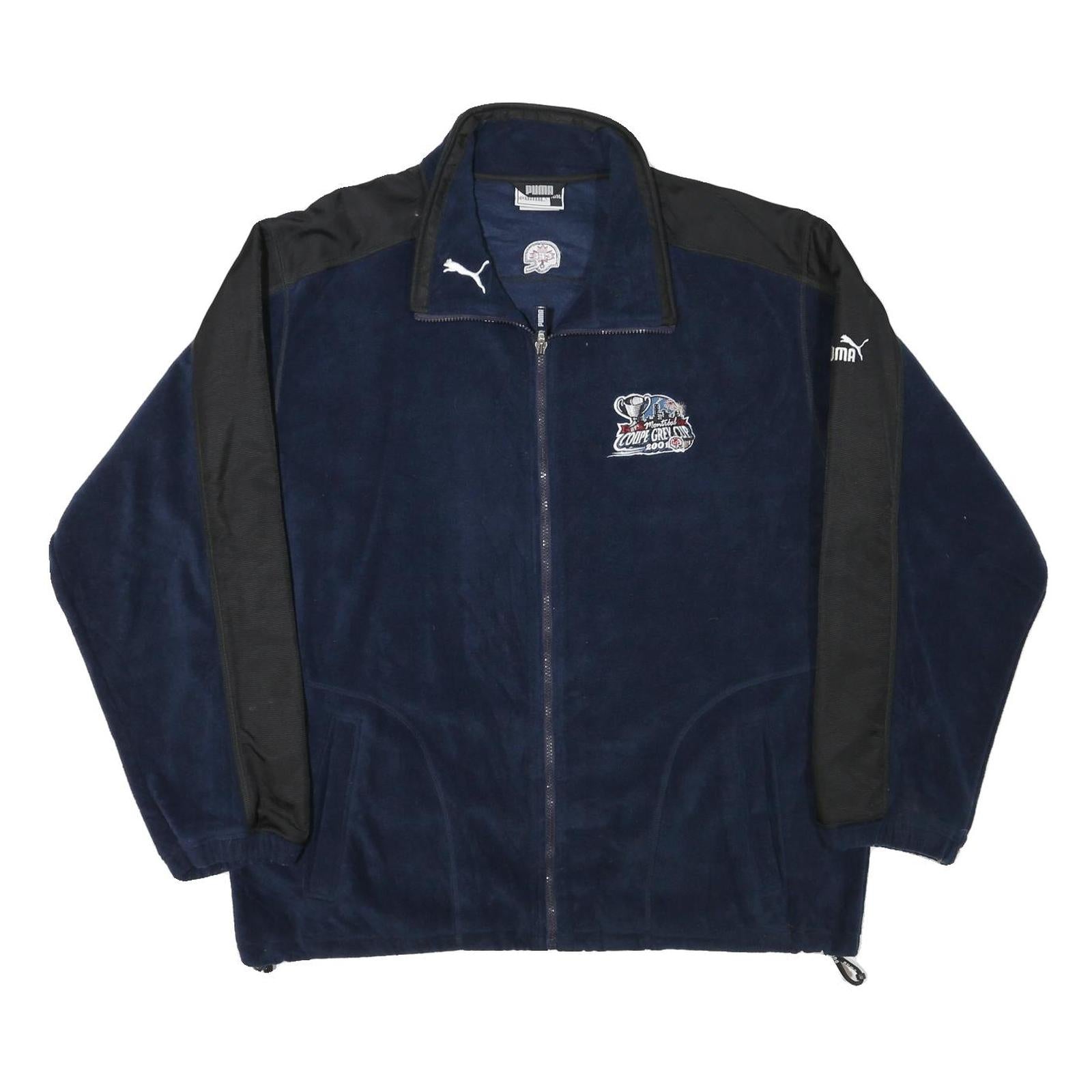 PUMA Mens Blue & Black Vintage Zip Jacket XL Polyester Blend Sportswear Casual Refurbished - N/A refurbished available on Cerqular