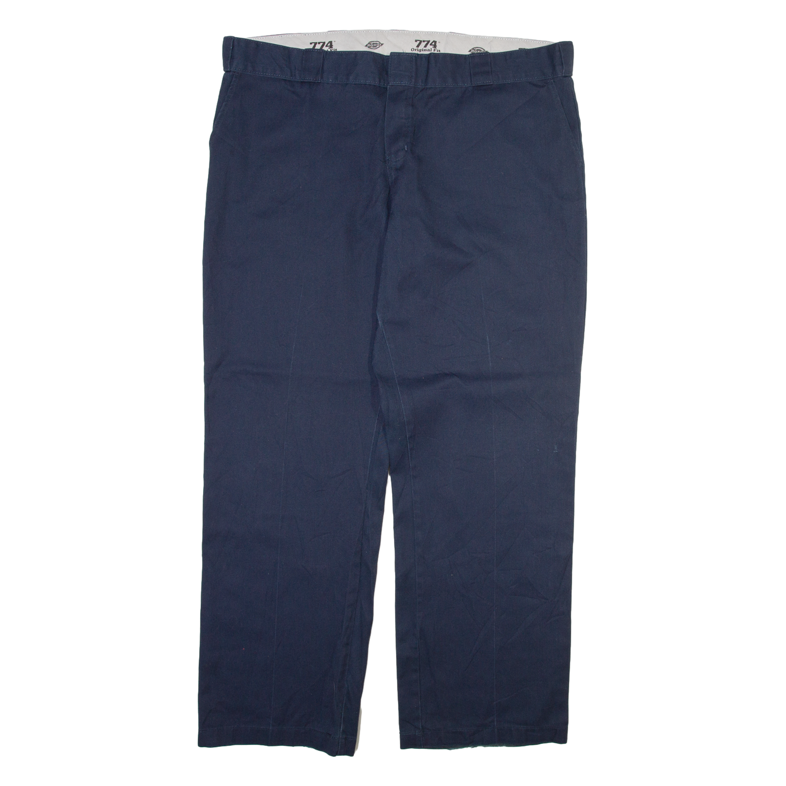 DICKIES 774 Womens Trousers Blue Regular Straight W41 L31 Refurbished - N/A refurbished available on Cerqular
