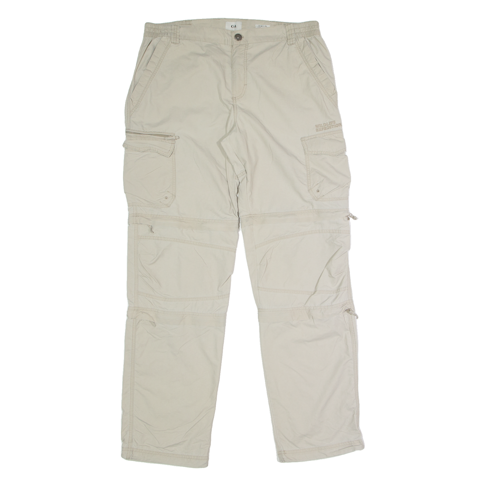 C&A Outdoor Mens Trousers Beige Regular Straight W38 L34 Refurbished - N/A refurbished available on Cerqular