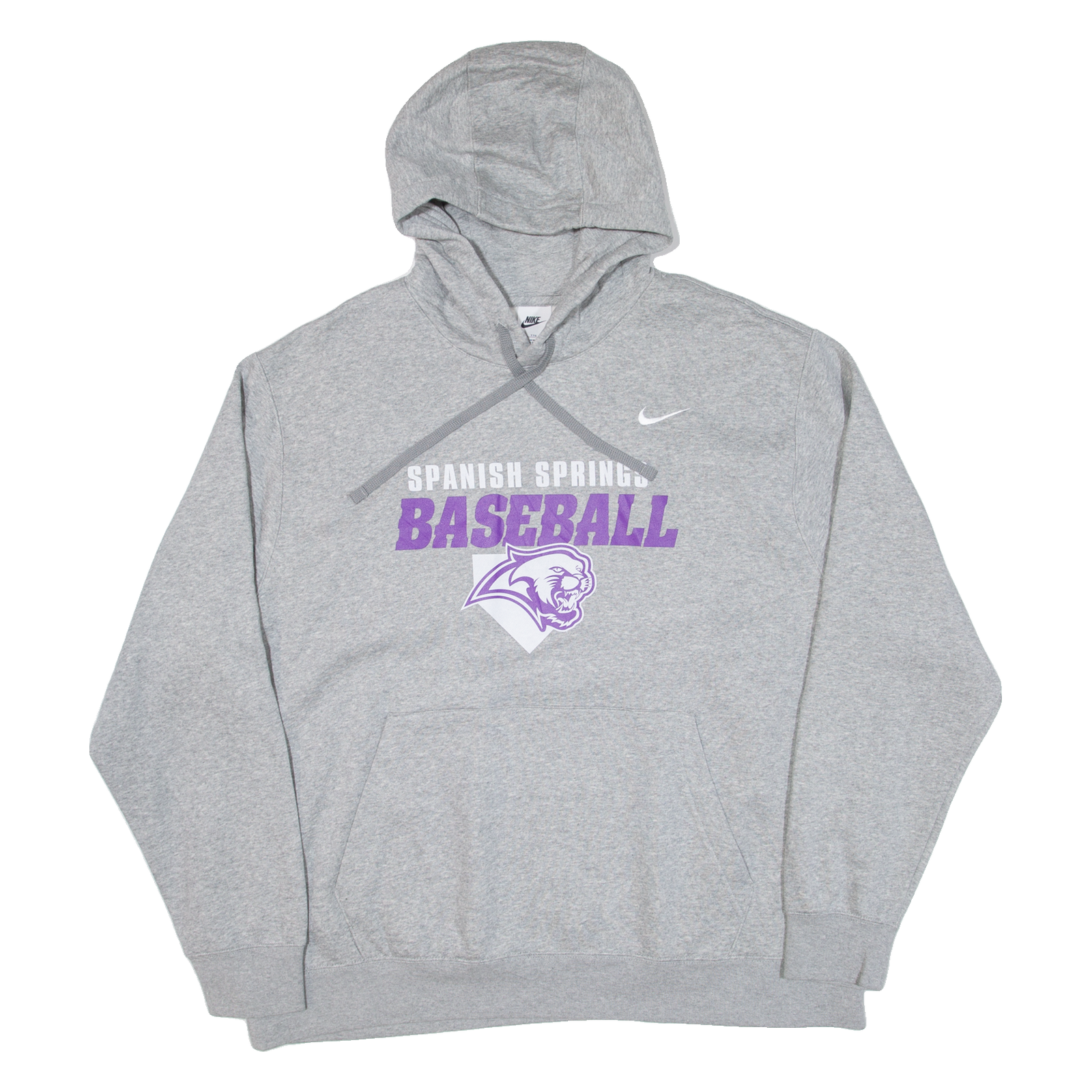 Buy NIKE Spanish Springs Baseball Mens Grey Hoodie USA 2XL Refurbished - $36.39 NIKE Spanish Springs Baseball Mens Grey Hoodie USA 2XL Refurbished - N/A refurbished available on Cerqular