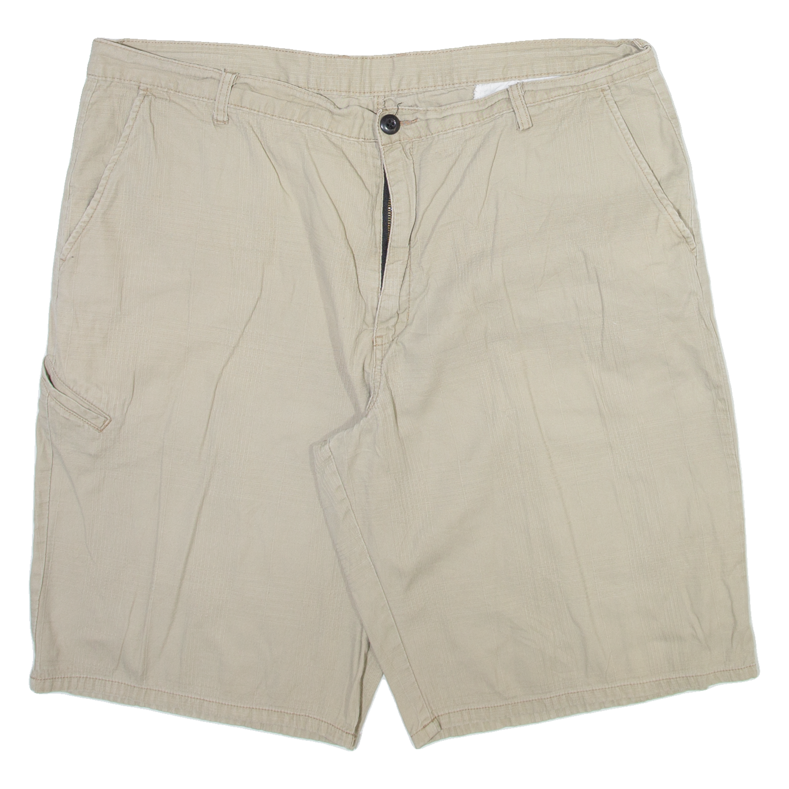DICKIES Mens Casual Shorts Beige Relaxed Check XL W40 Refurbished - N/A refurbished available on Cerqular