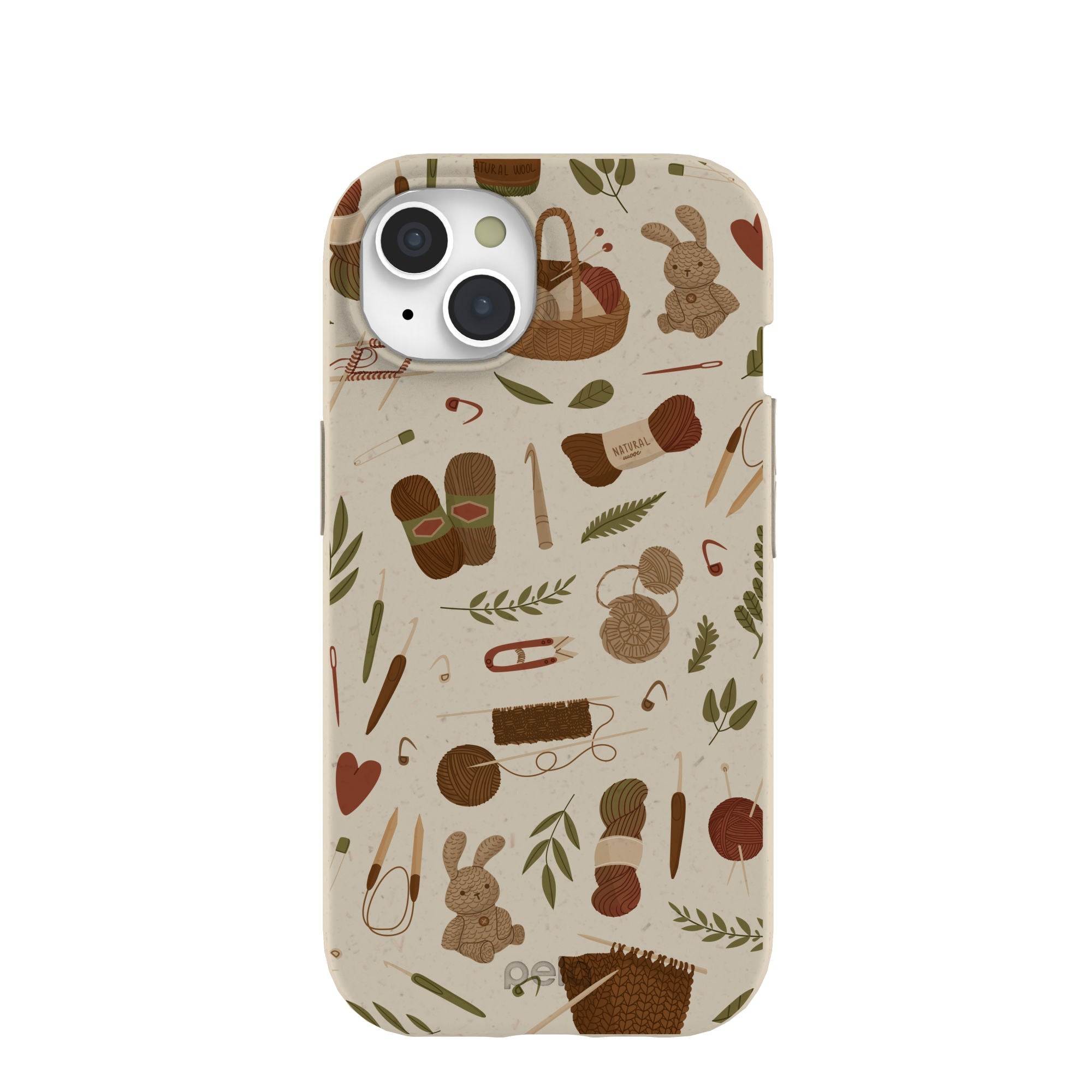London Fog Cozy Knit iPhone 15 Case Refurbished - Pela Case refurbished available on Cerqular