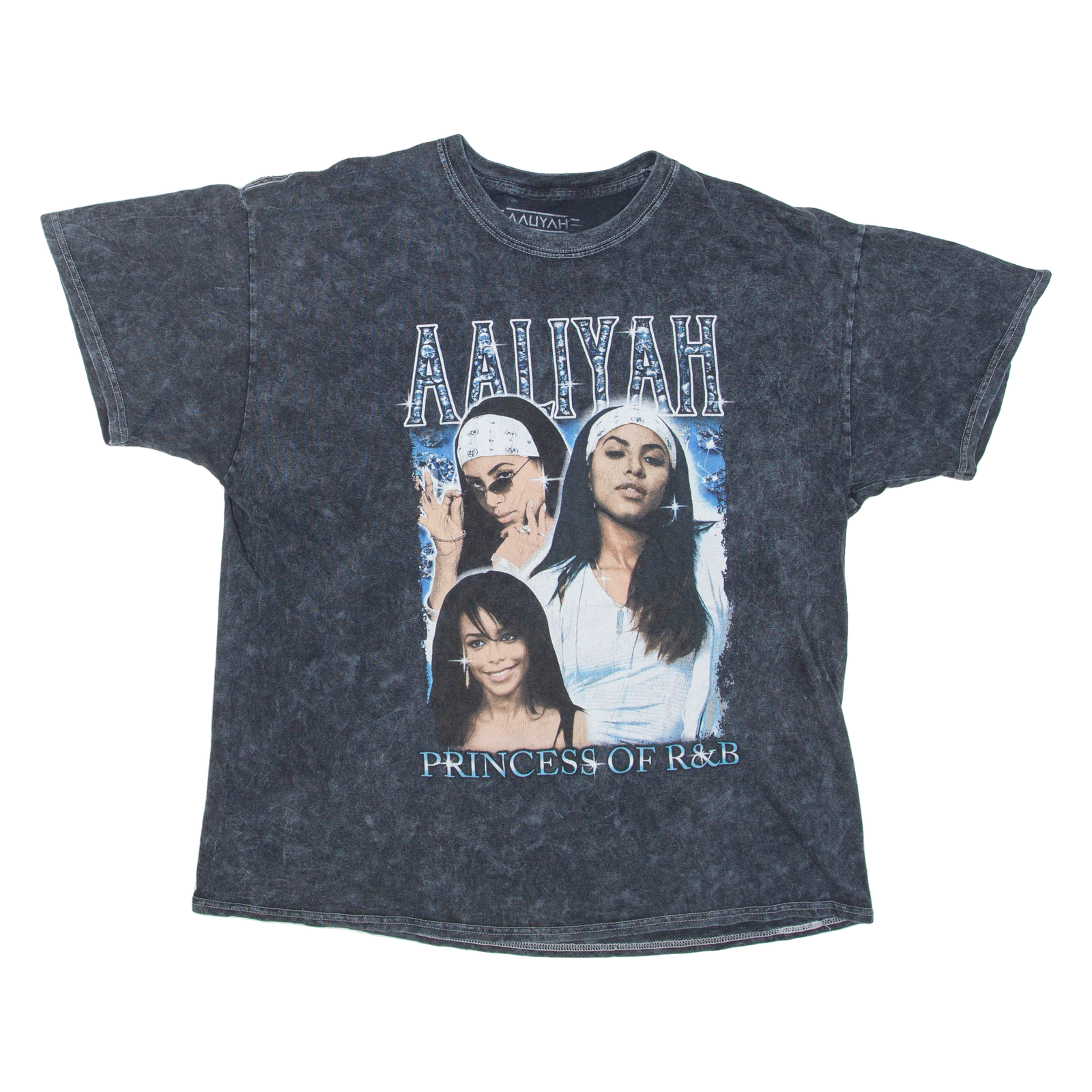 Aaliyah Princess Of R&B Womens Band T-Shirt Grey XL Refurbished - N/A refurbished available on Cerqular